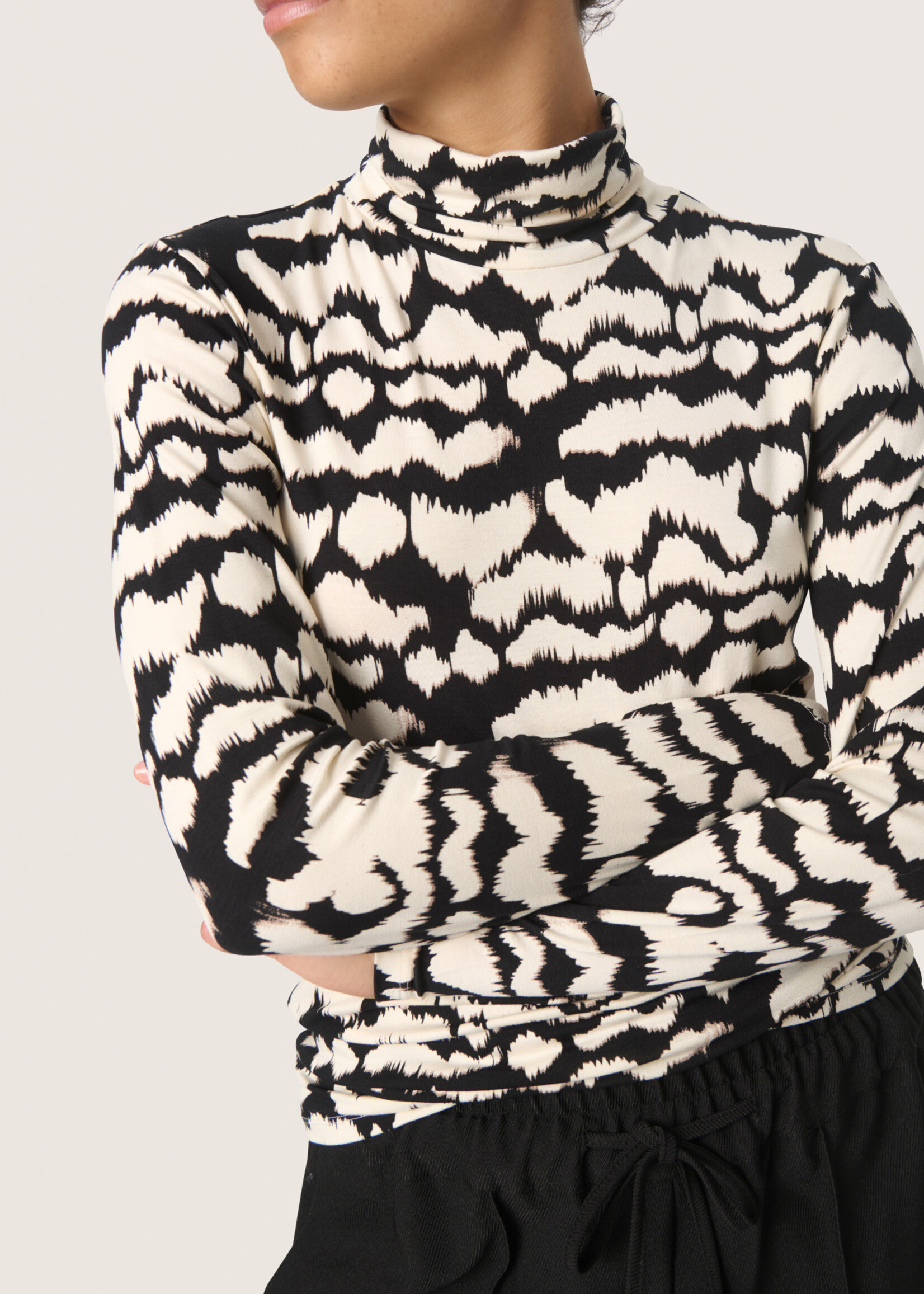 Soaked in Luxury Hanadi Printed Rollneck