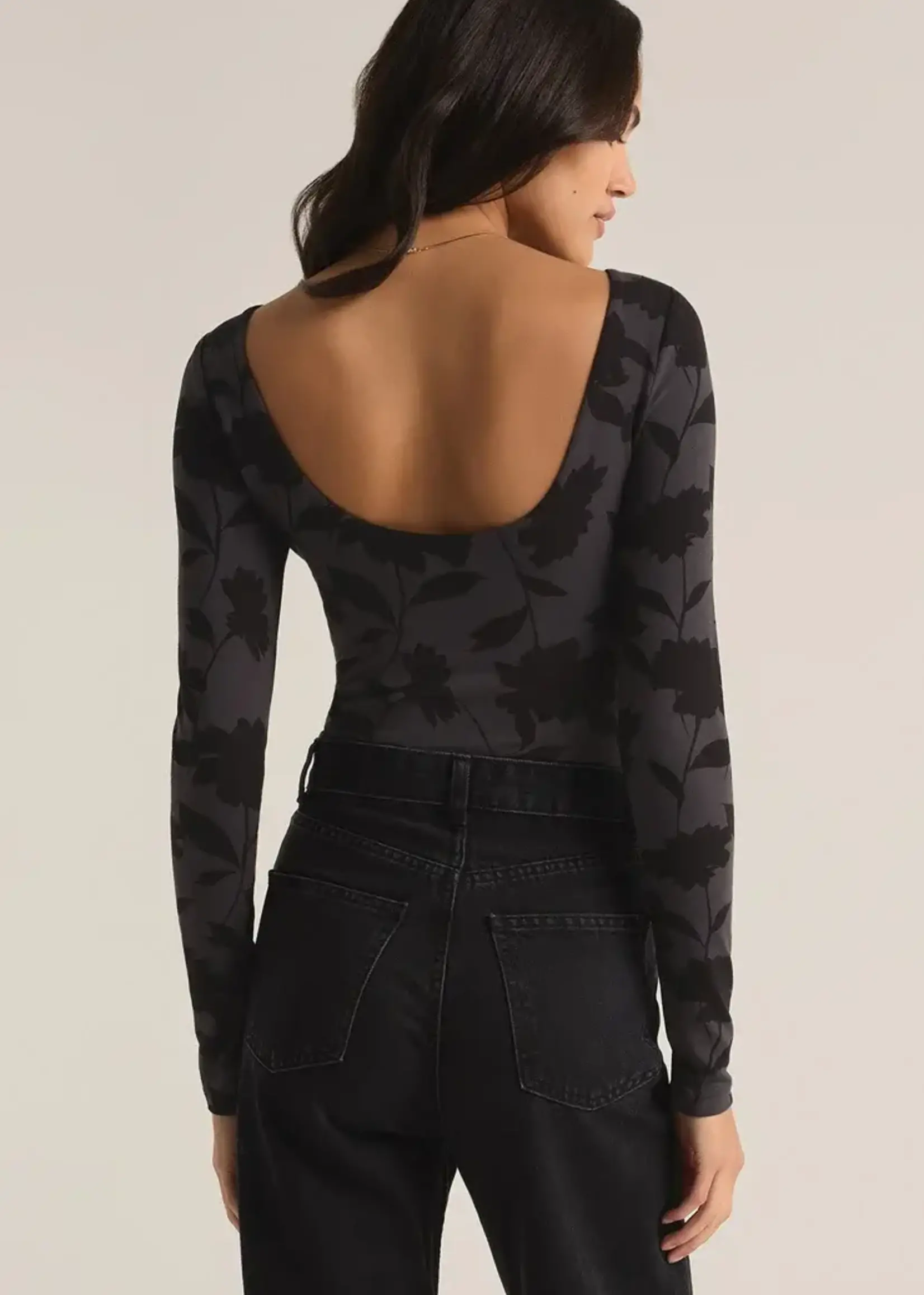 Z SUPPLY Baela Shadow Floral Bodysuit