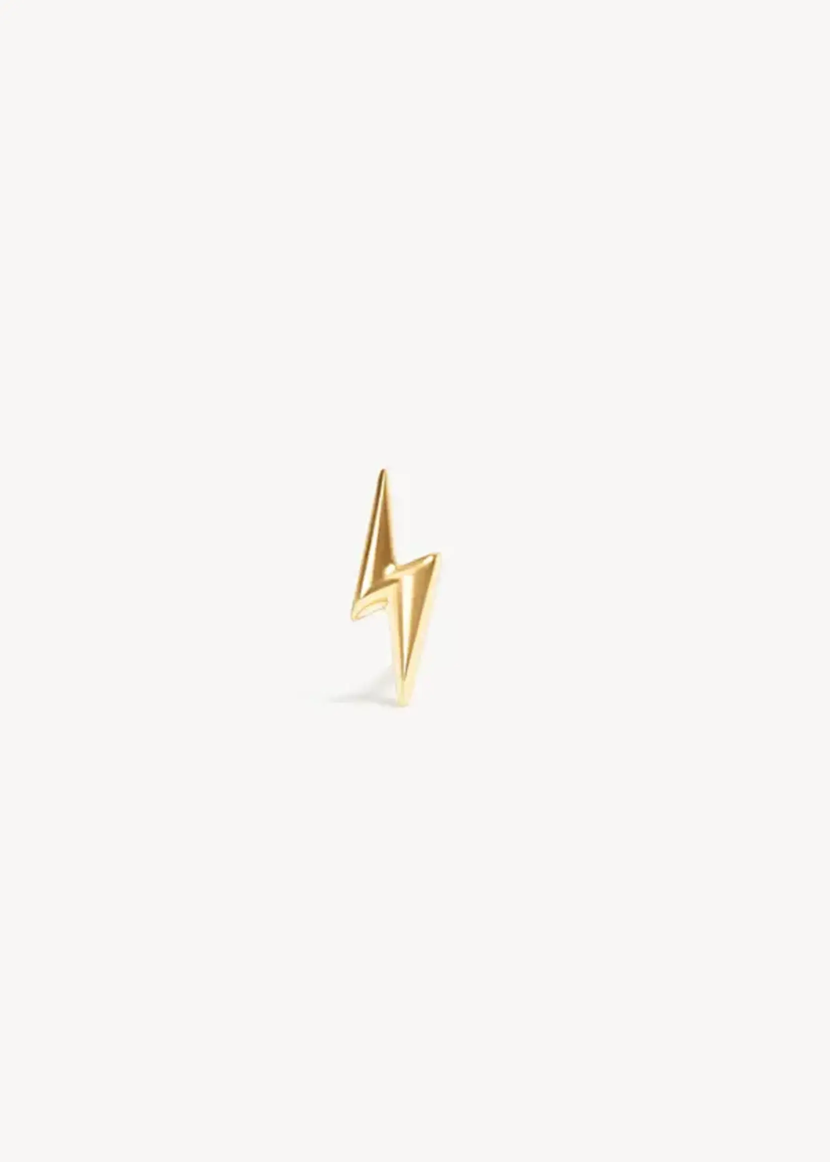 Hillberg & Berk Gold Mini Lightening Stud Earrings