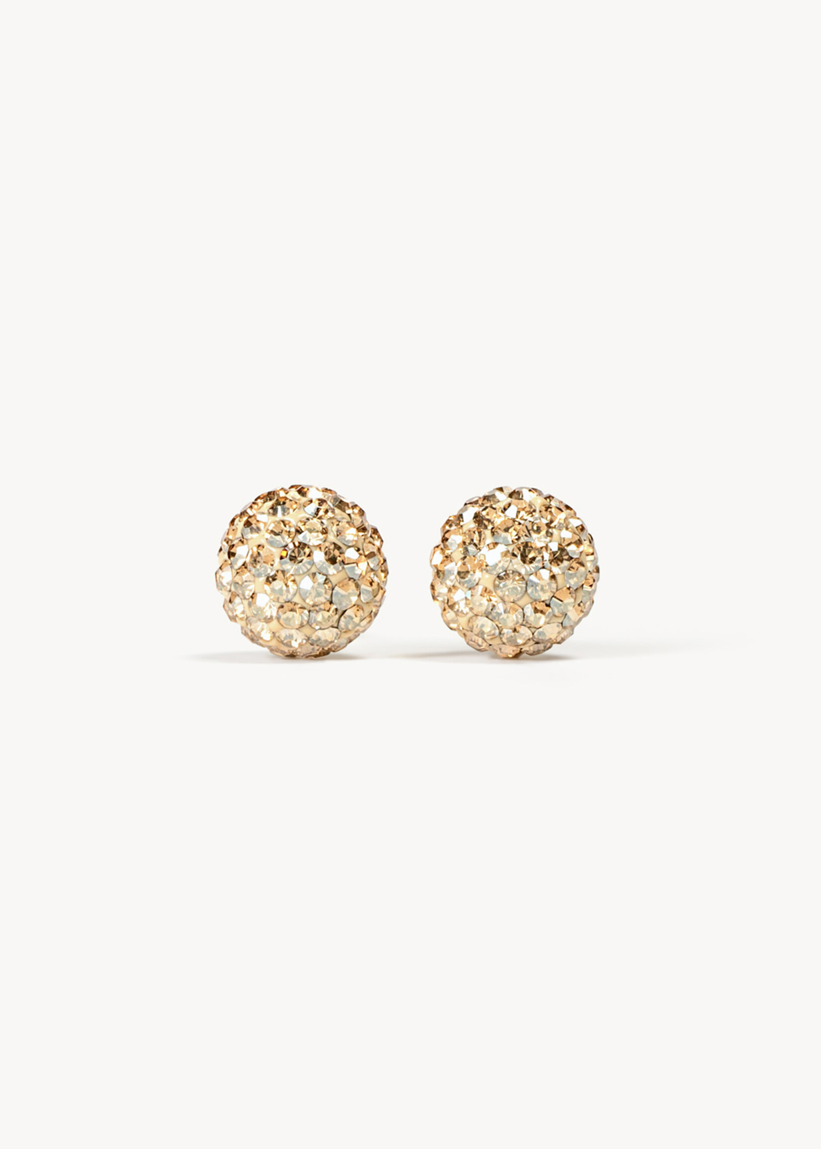 Hillberg & Berk Soft Gold Sparkle Ball™ Stud Earrings
