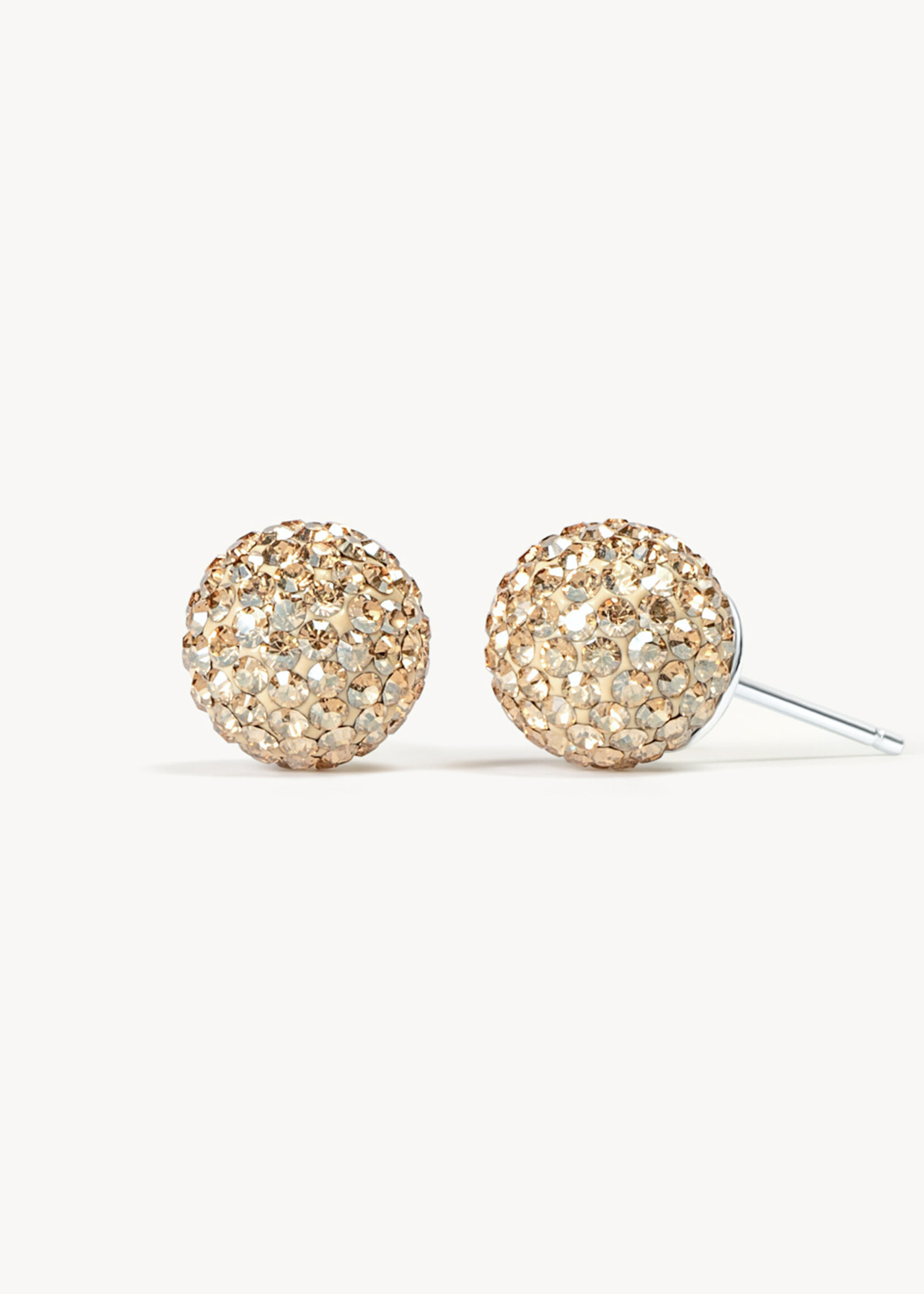 Hillberg & Berk Soft Gold Sparkle Ball™ Stud Earrings