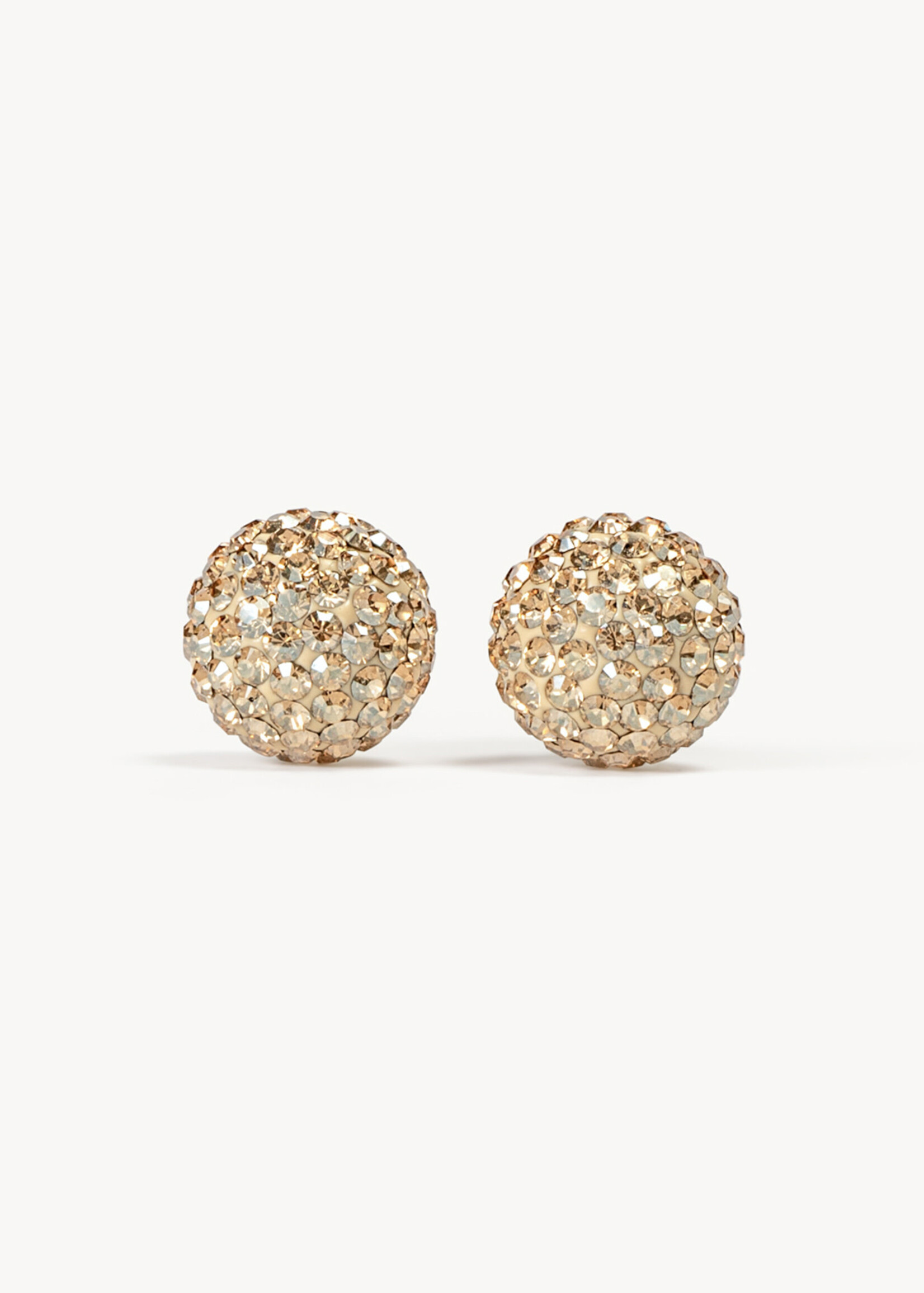 Hillberg & Berk Soft Gold Sparkle Ball™ Stud Earrings