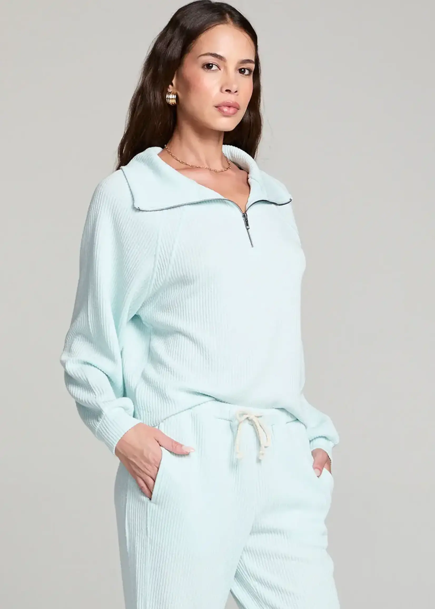 Saltwater Luxe Half Zip Raglan Pullover