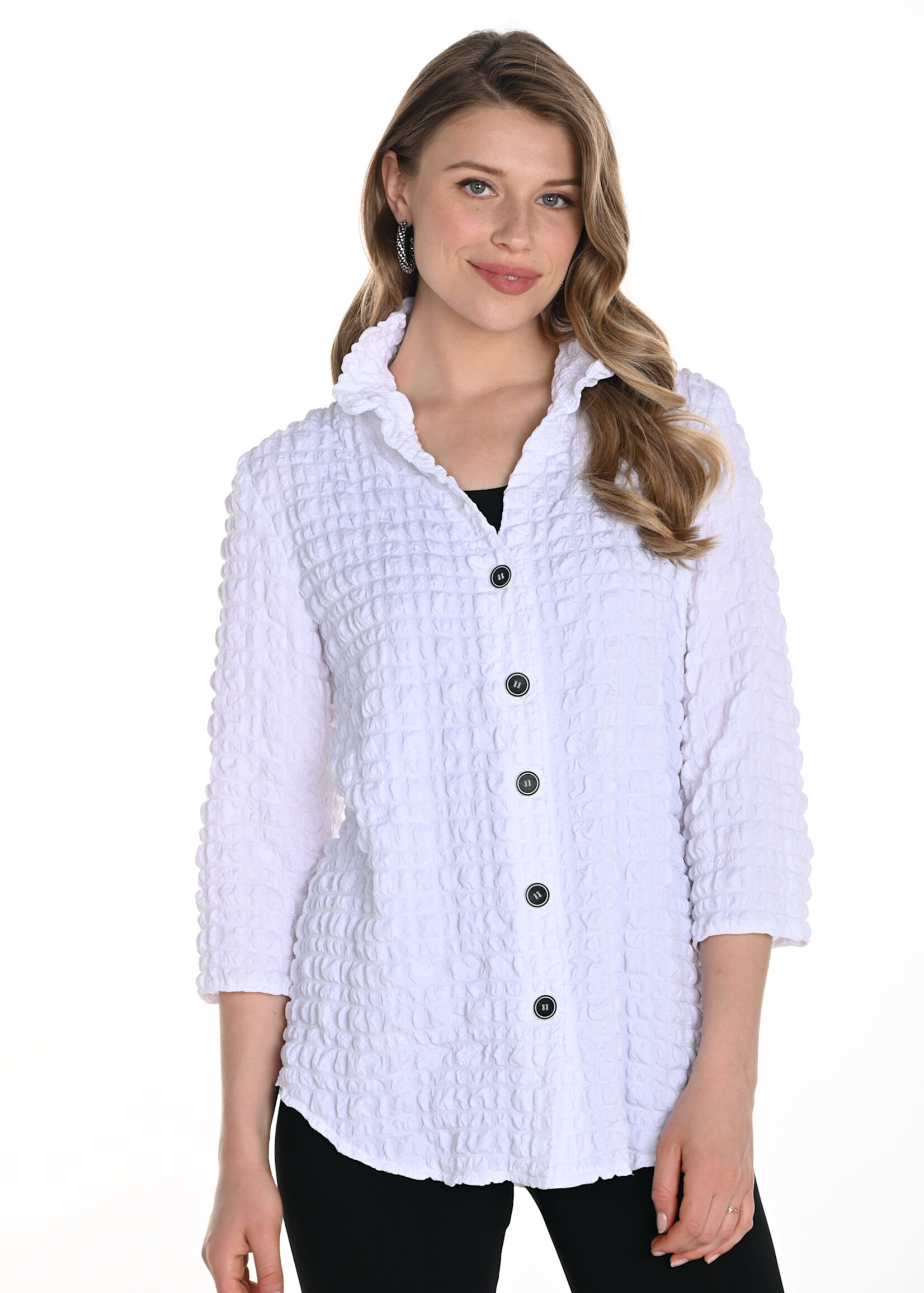 Frank Lyman Crinkle Blouse