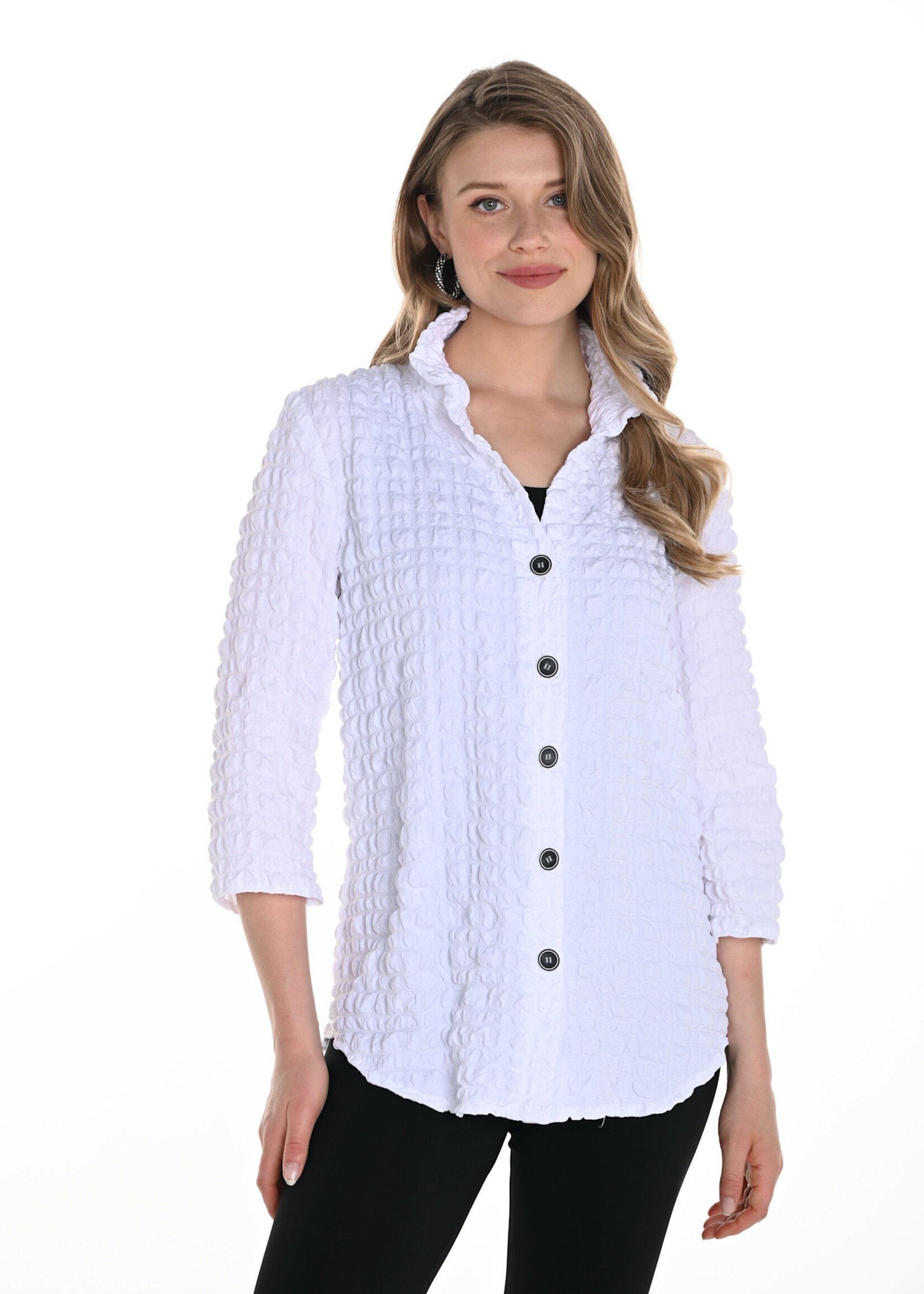 Frank Lyman Crinkle Blouse
