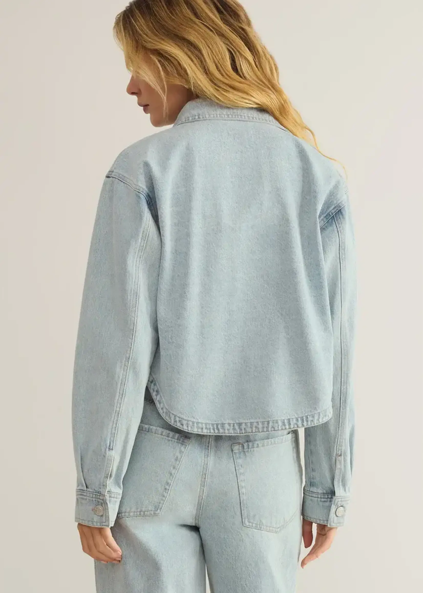 Z SUPPLY All Day Cropped Denim Jacket