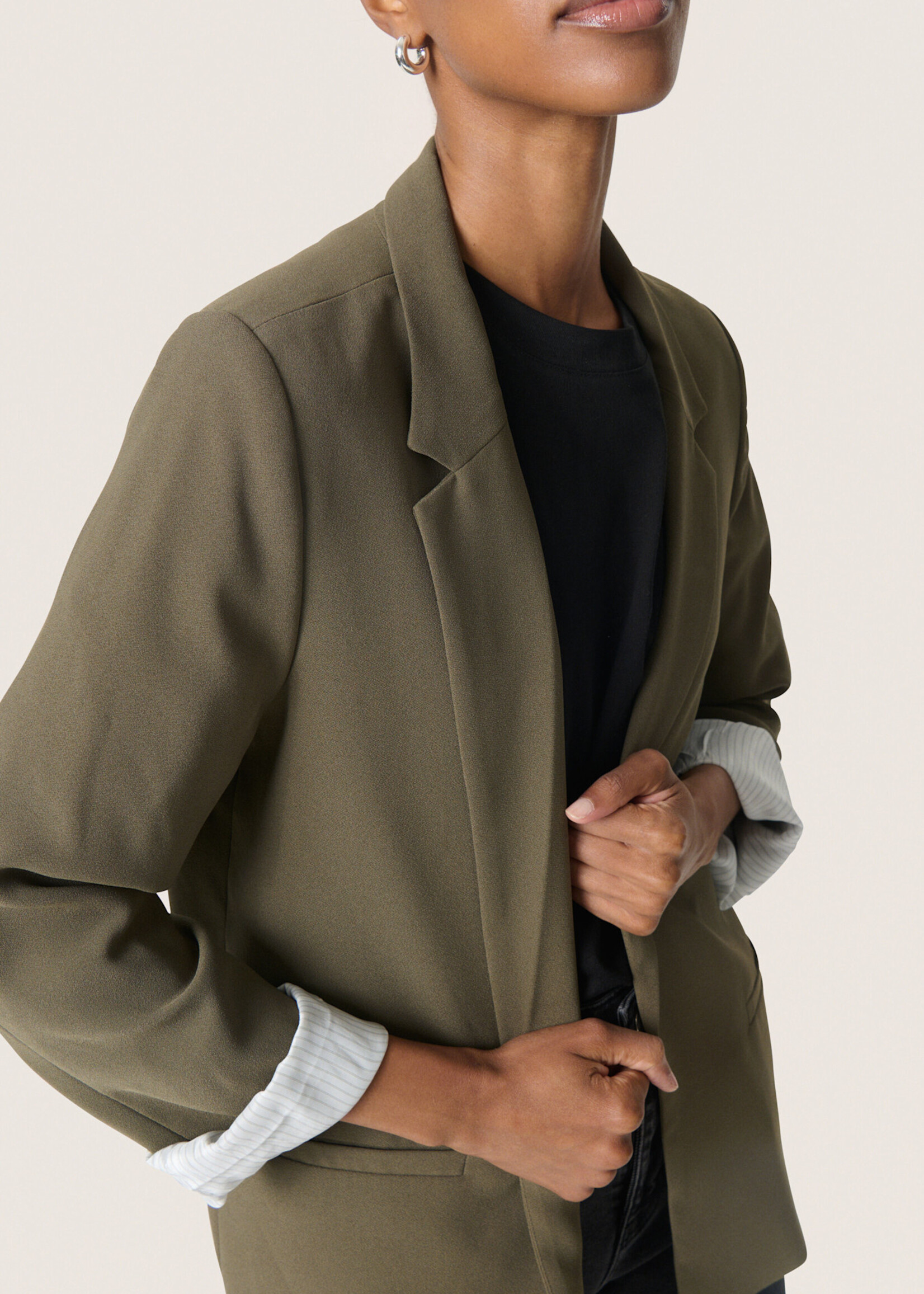 Soaked in Luxury Shirley Fold-Up Blazer