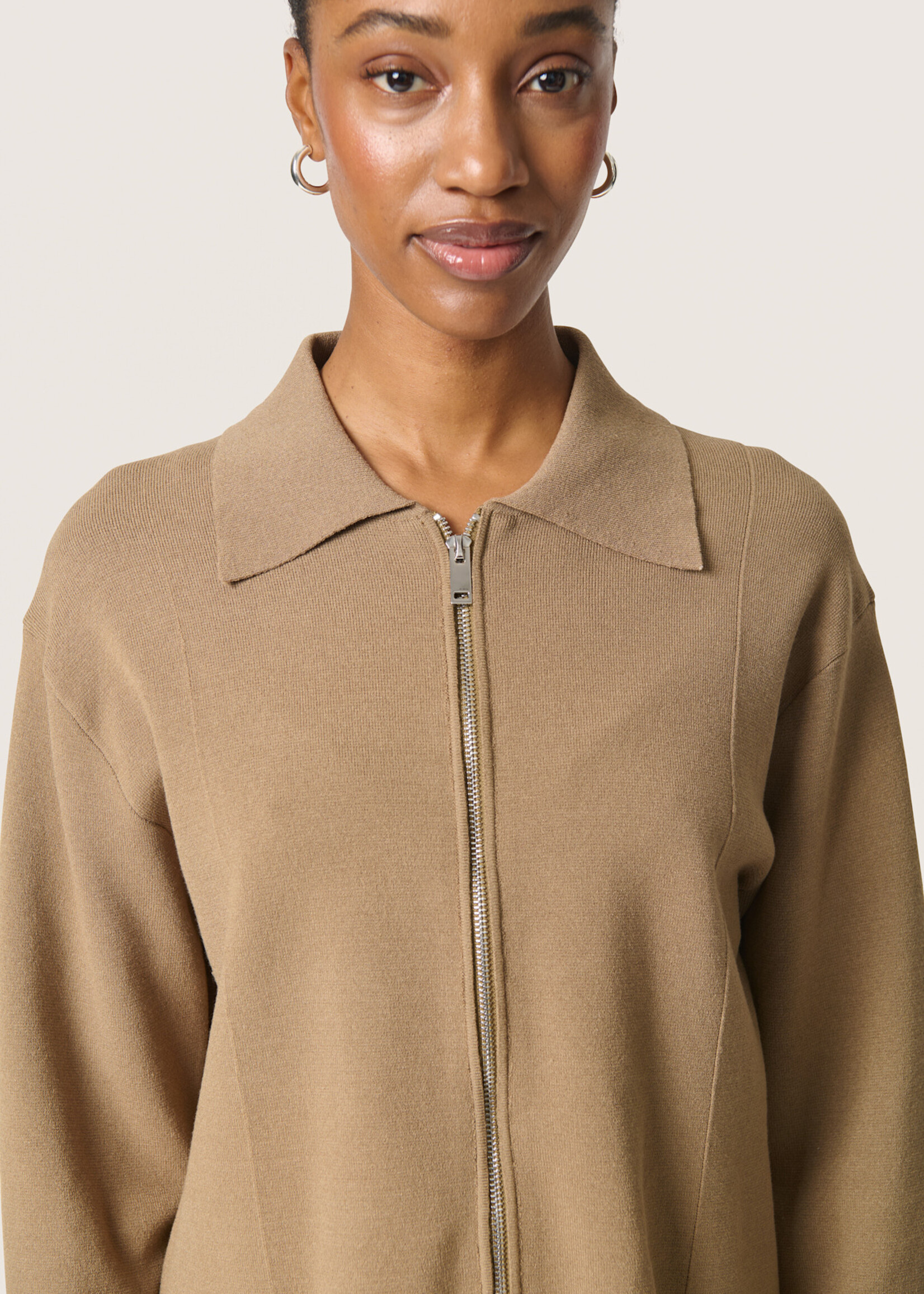 Soaked in Luxury Lidya Zipped Cardigan