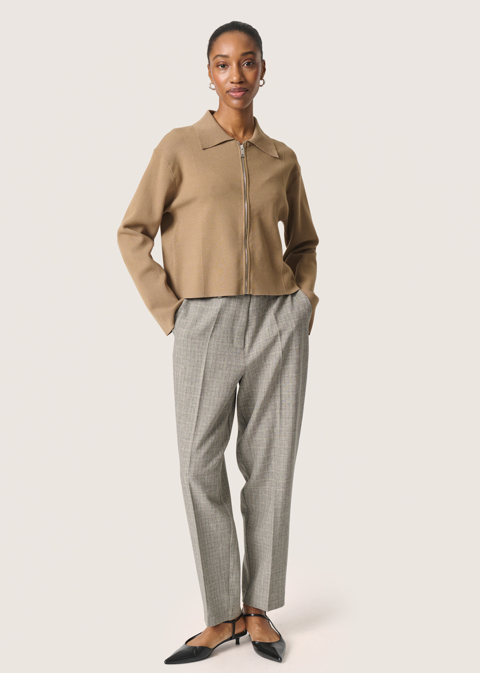 Soaked in Luxury Lidya Zipped Cardigan