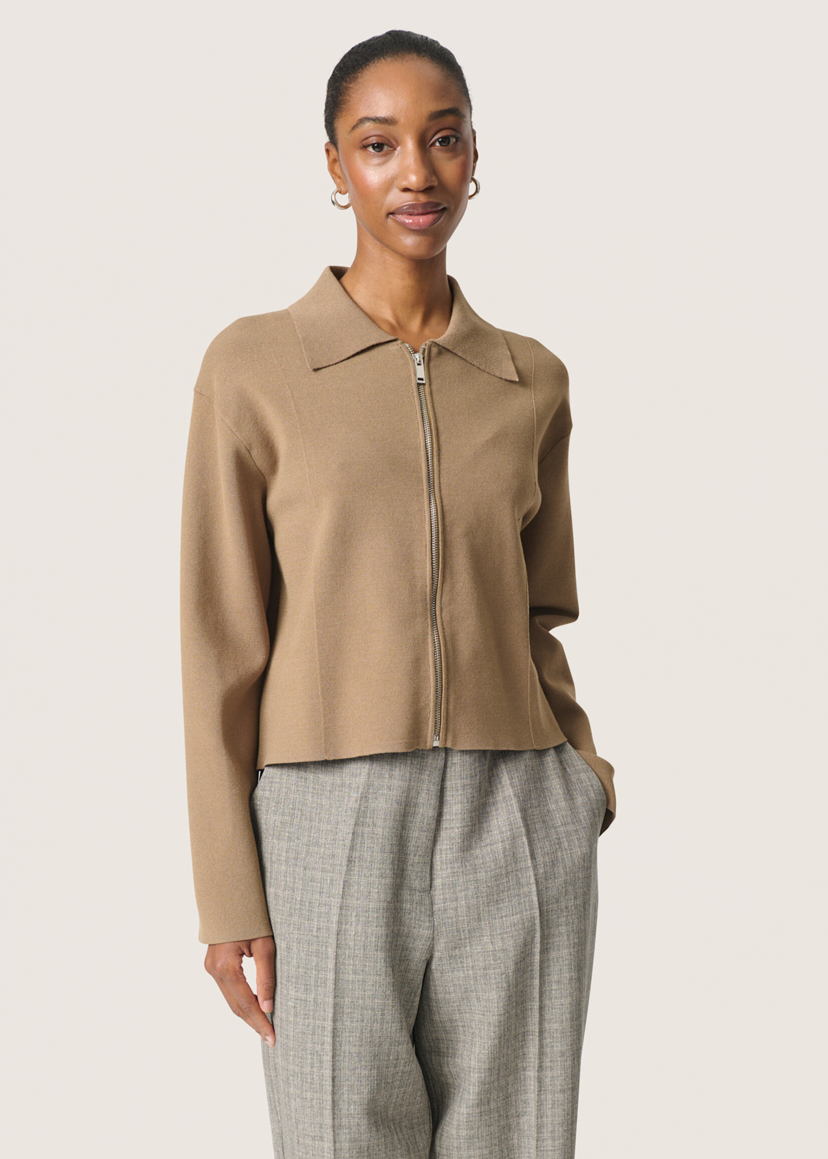 Soaked in Luxury Lidya Zipped Cardigan