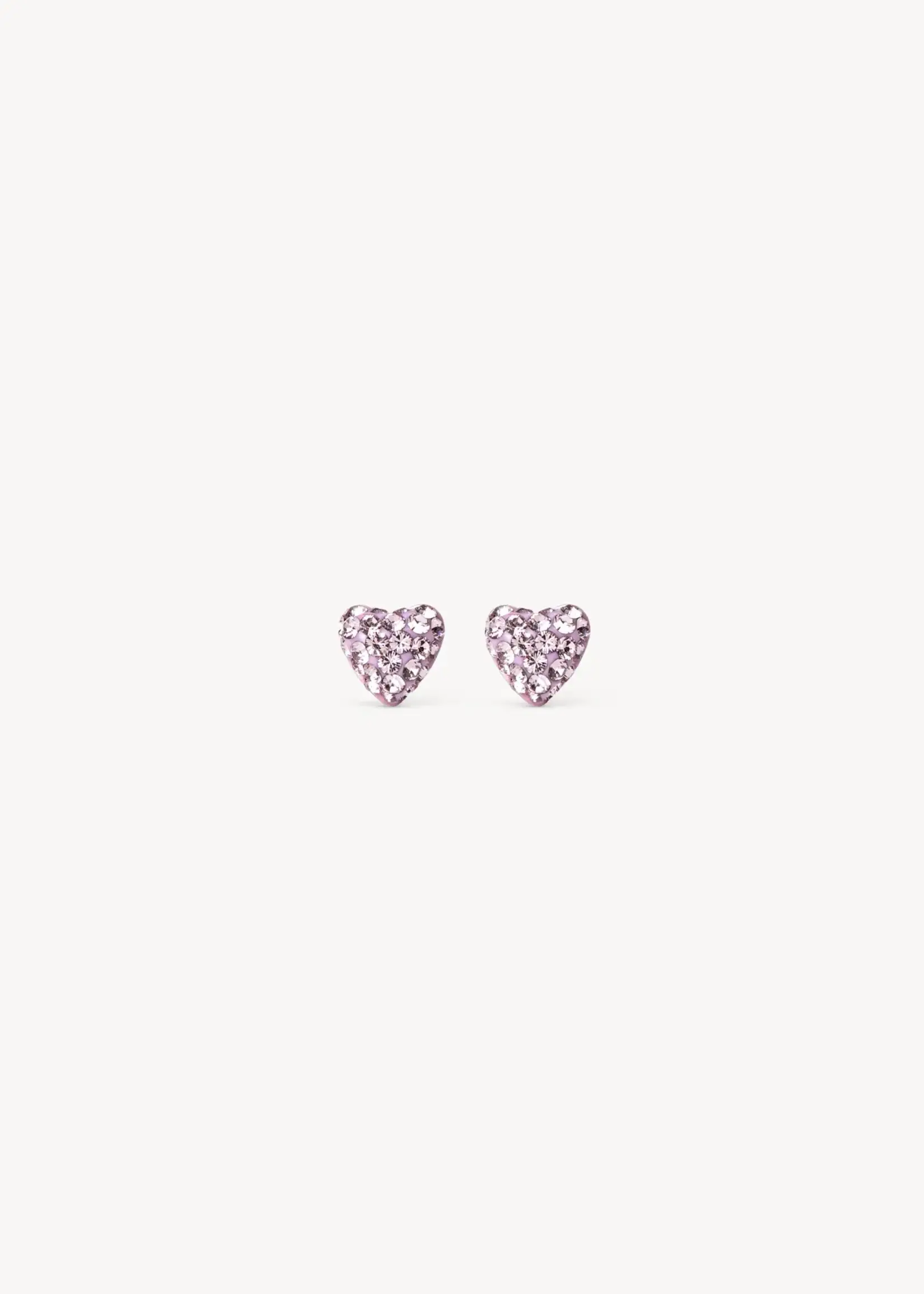 Hillberg & Berk Sparkle Heart Stud Earrings