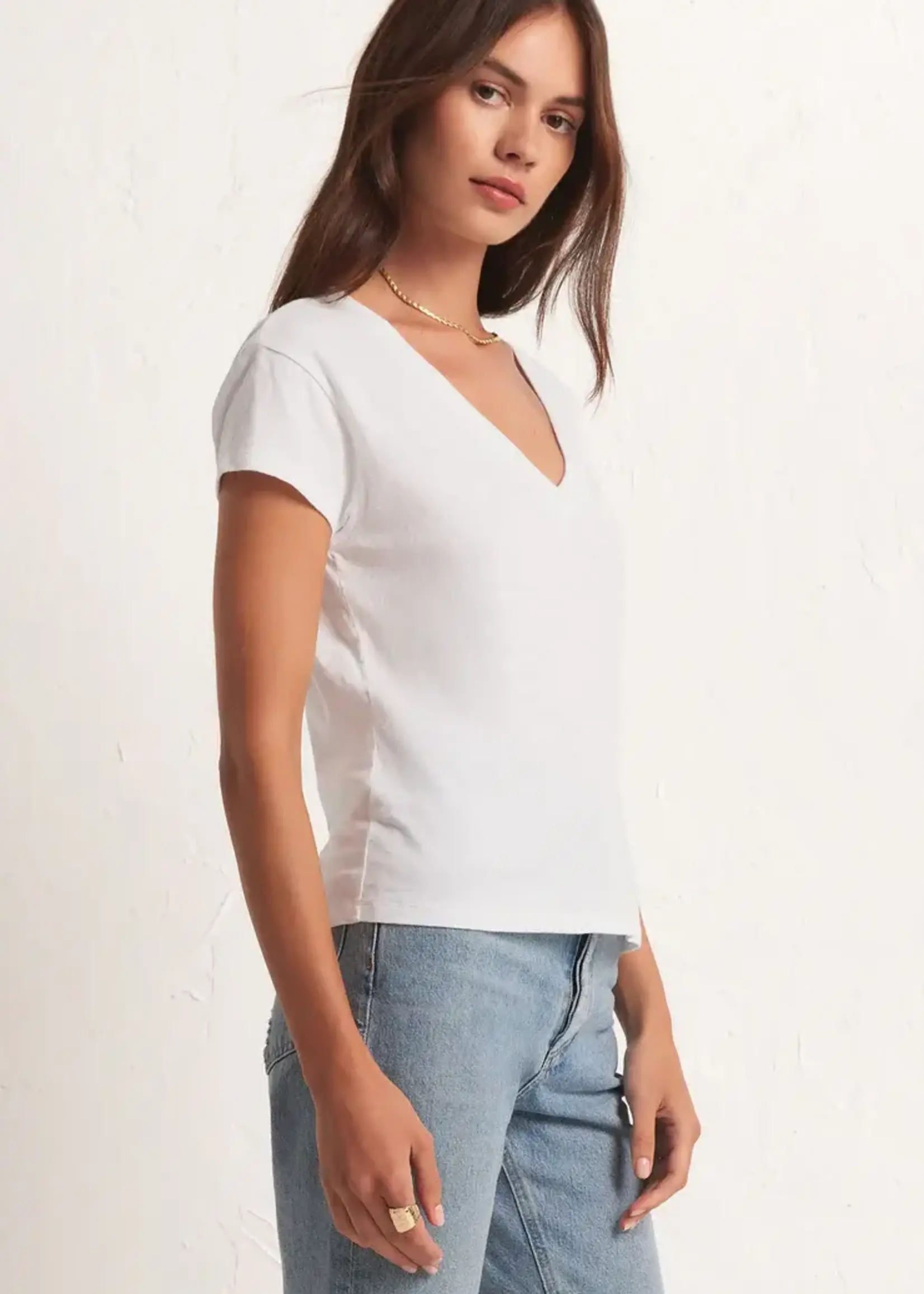 Z SUPPLY Modern V-Neck Tee