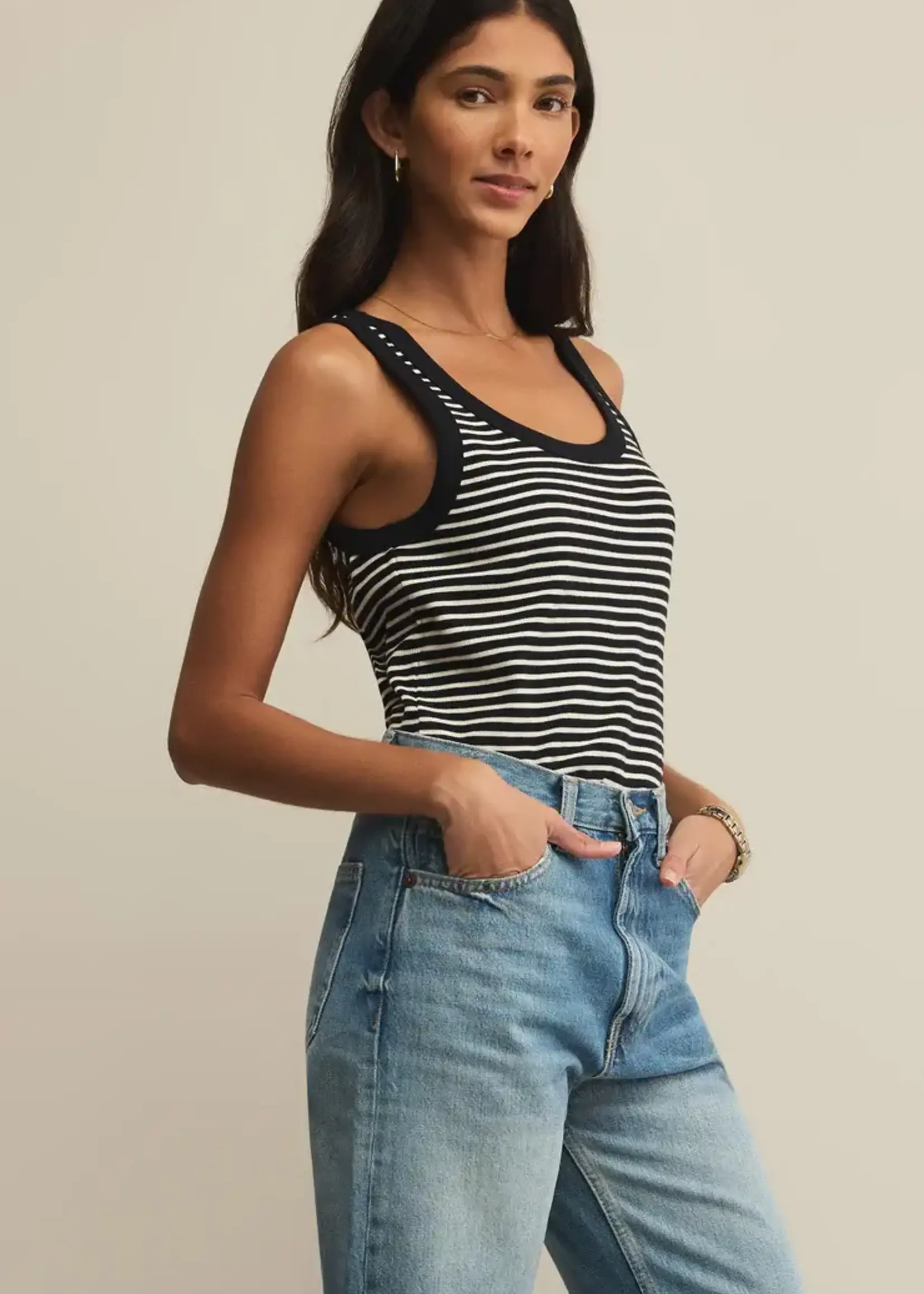 Z SUPPLY Elin Stripe Rib Tank