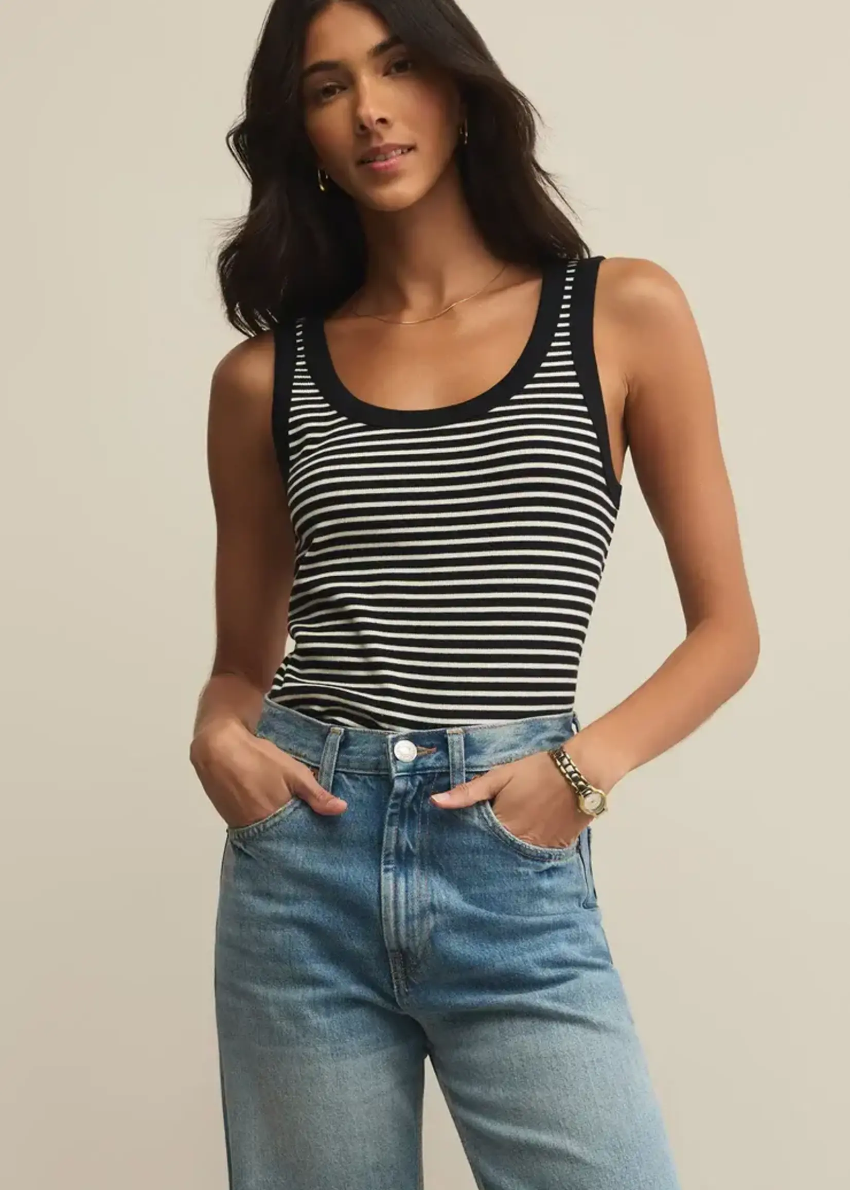 Z SUPPLY Elin Stripe Rib Tank