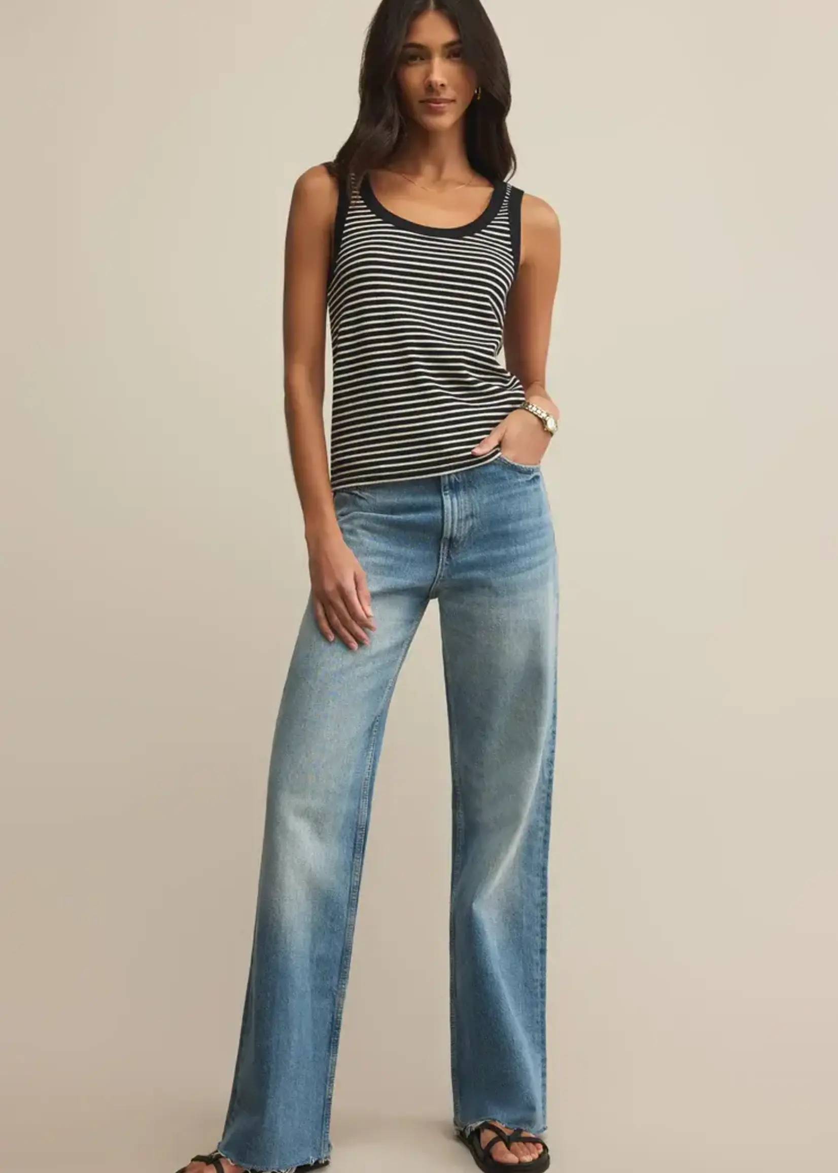 Z SUPPLY Elin Stripe Rib Tank