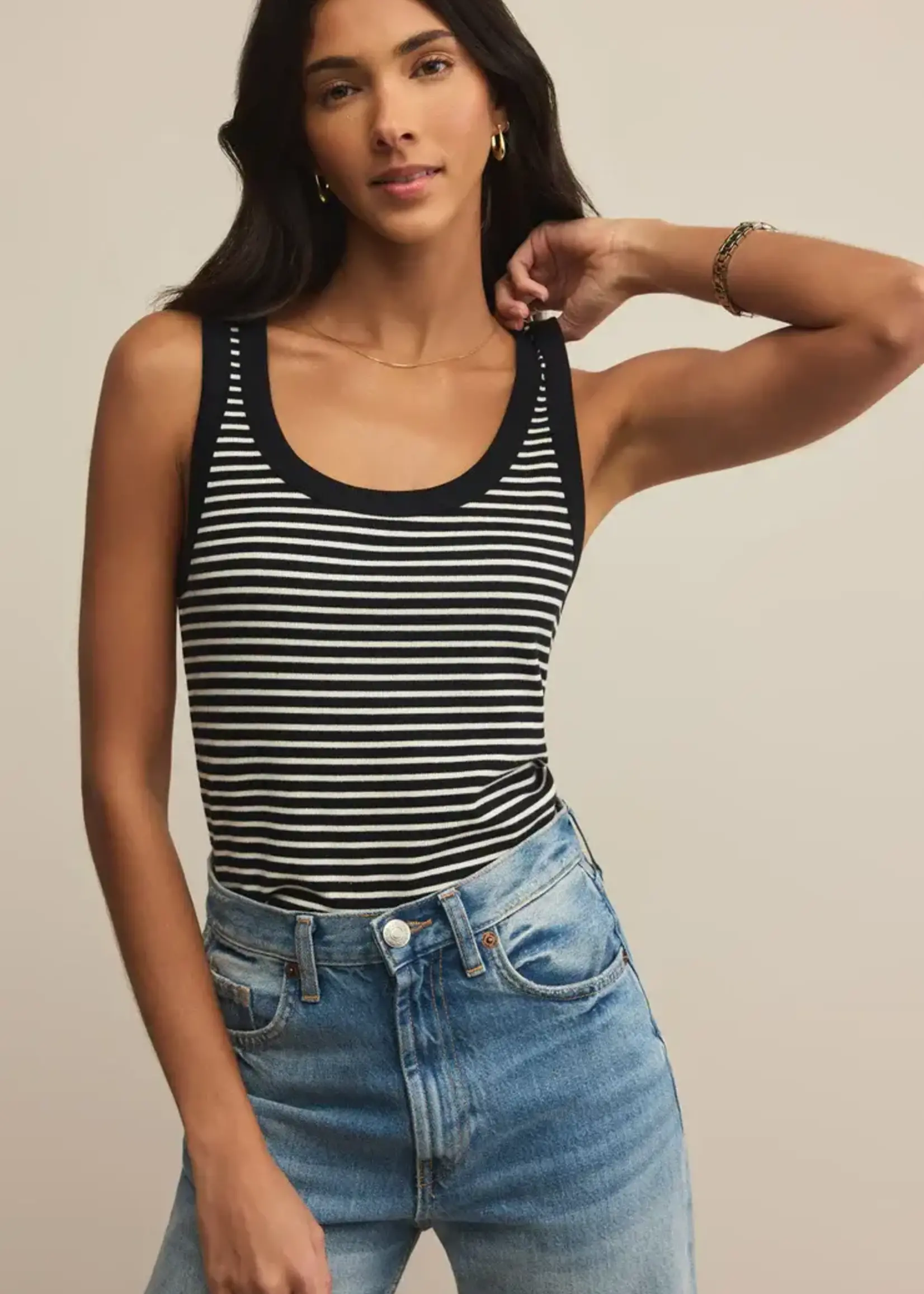 Z SUPPLY Elin Stripe Rib Tank