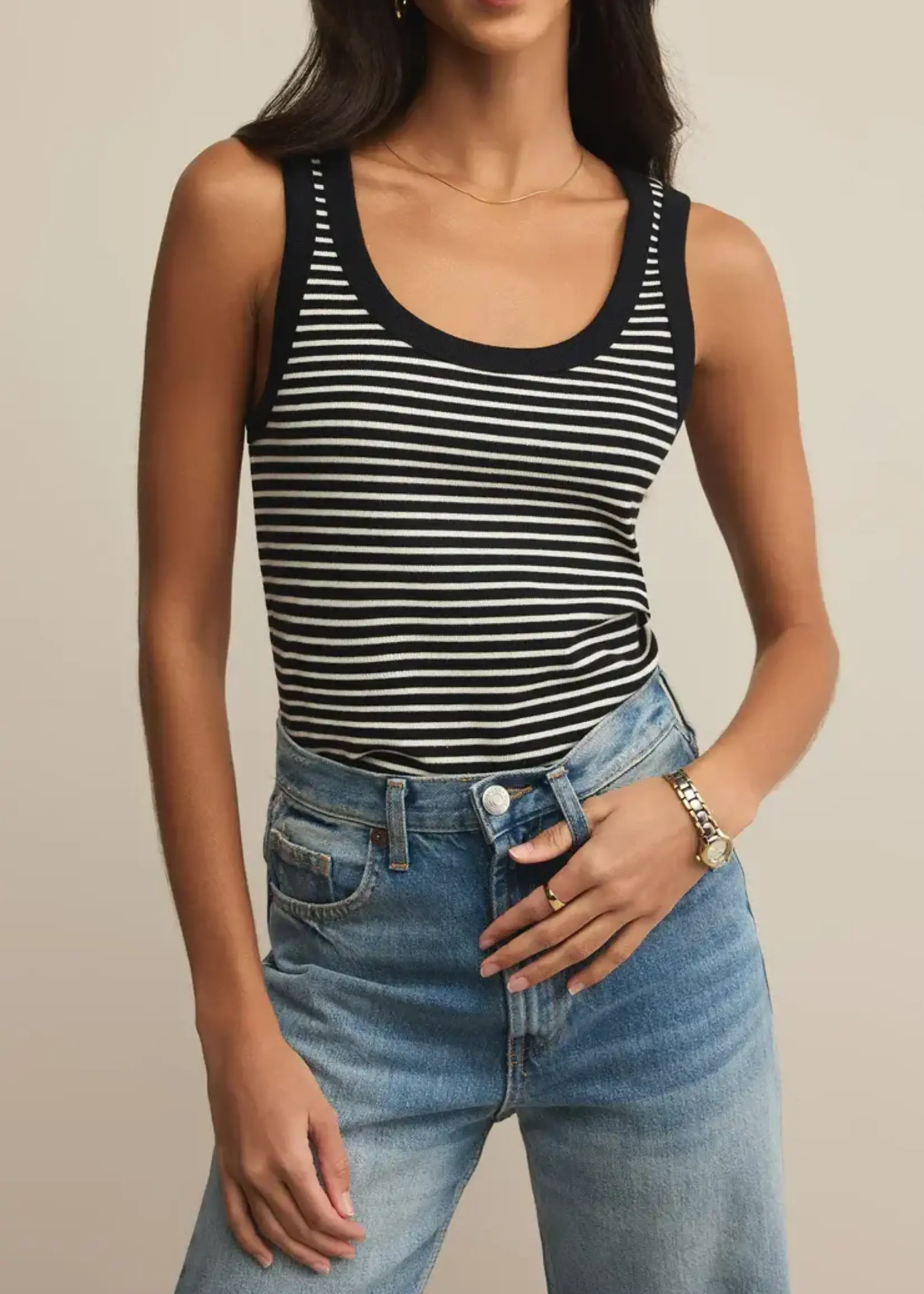 Z SUPPLY Elin Stripe Rib Tank