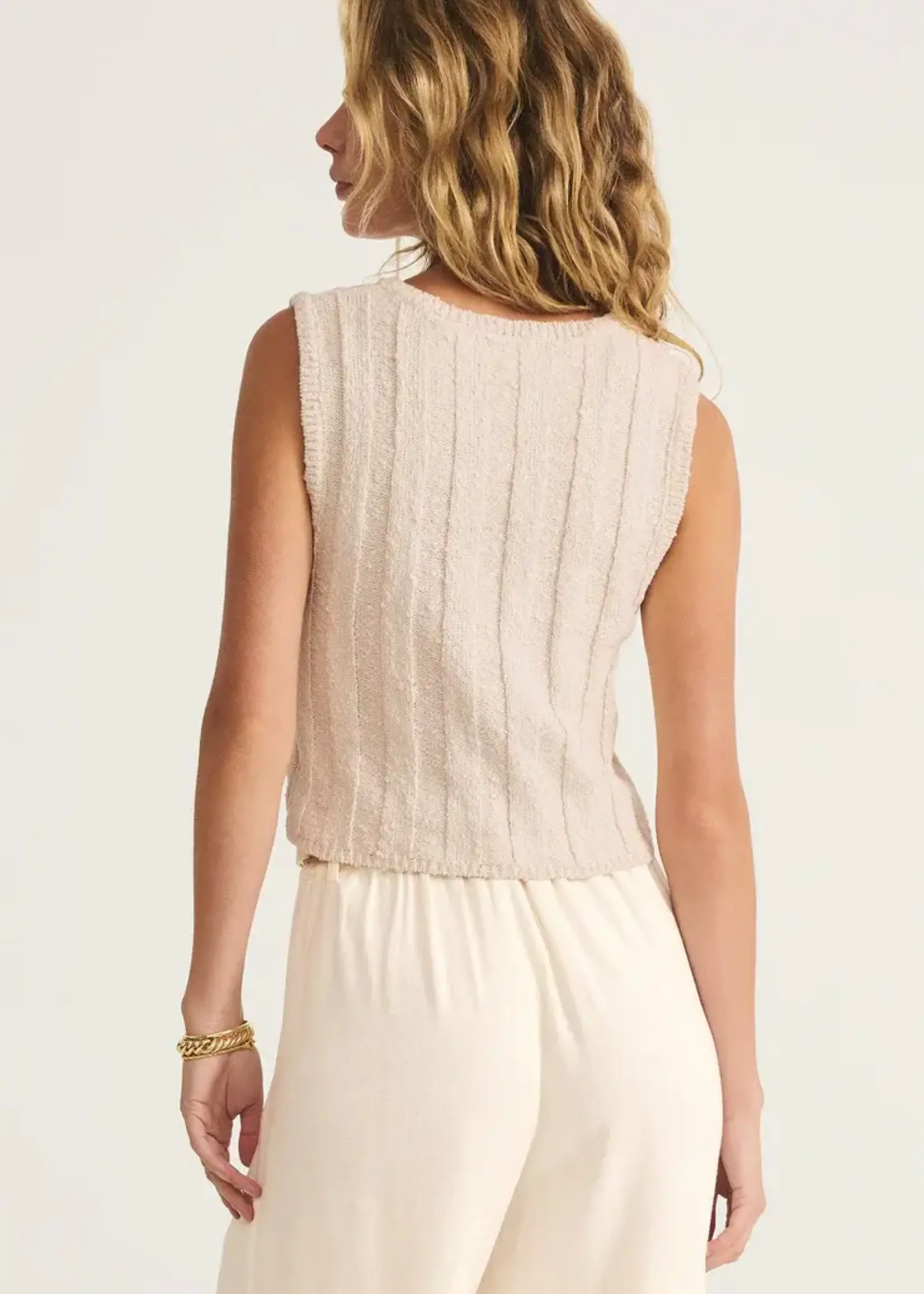 Z SUPPLY Calan Rib Sweater Cropped Tank