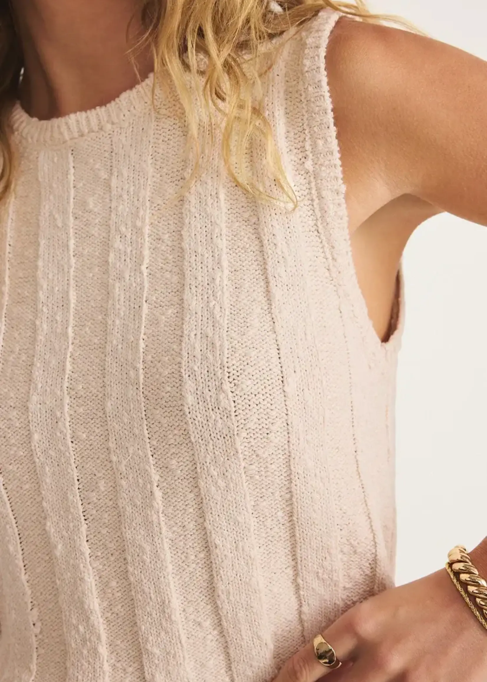 Z SUPPLY Calan Rib Sweater Cropped Tank