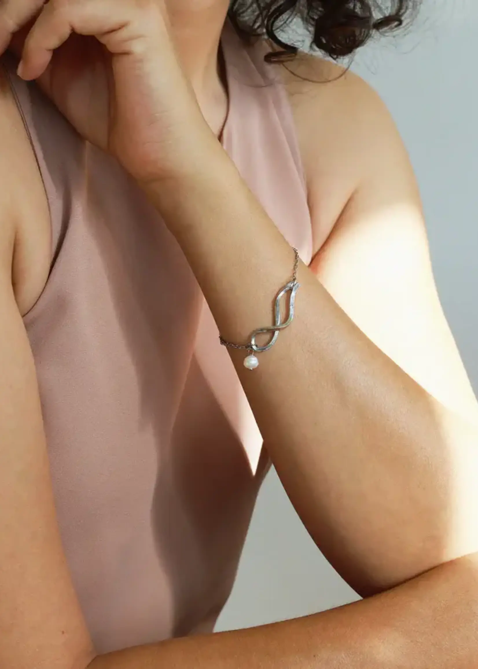 Anne-Marie Chagnon Aquarius Silver Bracelet