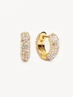 Hillberg & Berk Reversible Sparkle Hoop Earrings