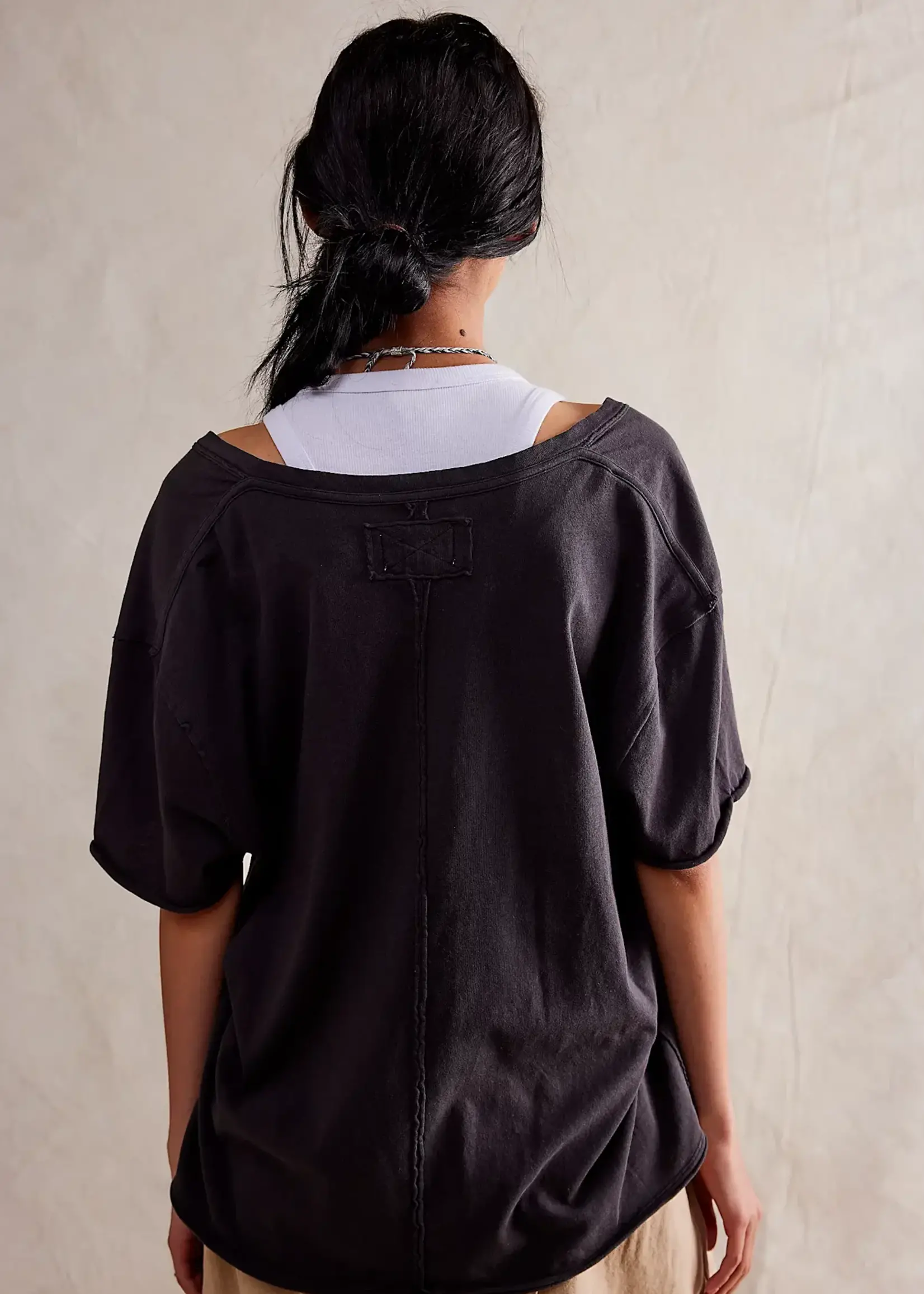 Free People Nina V-Neck Tee
