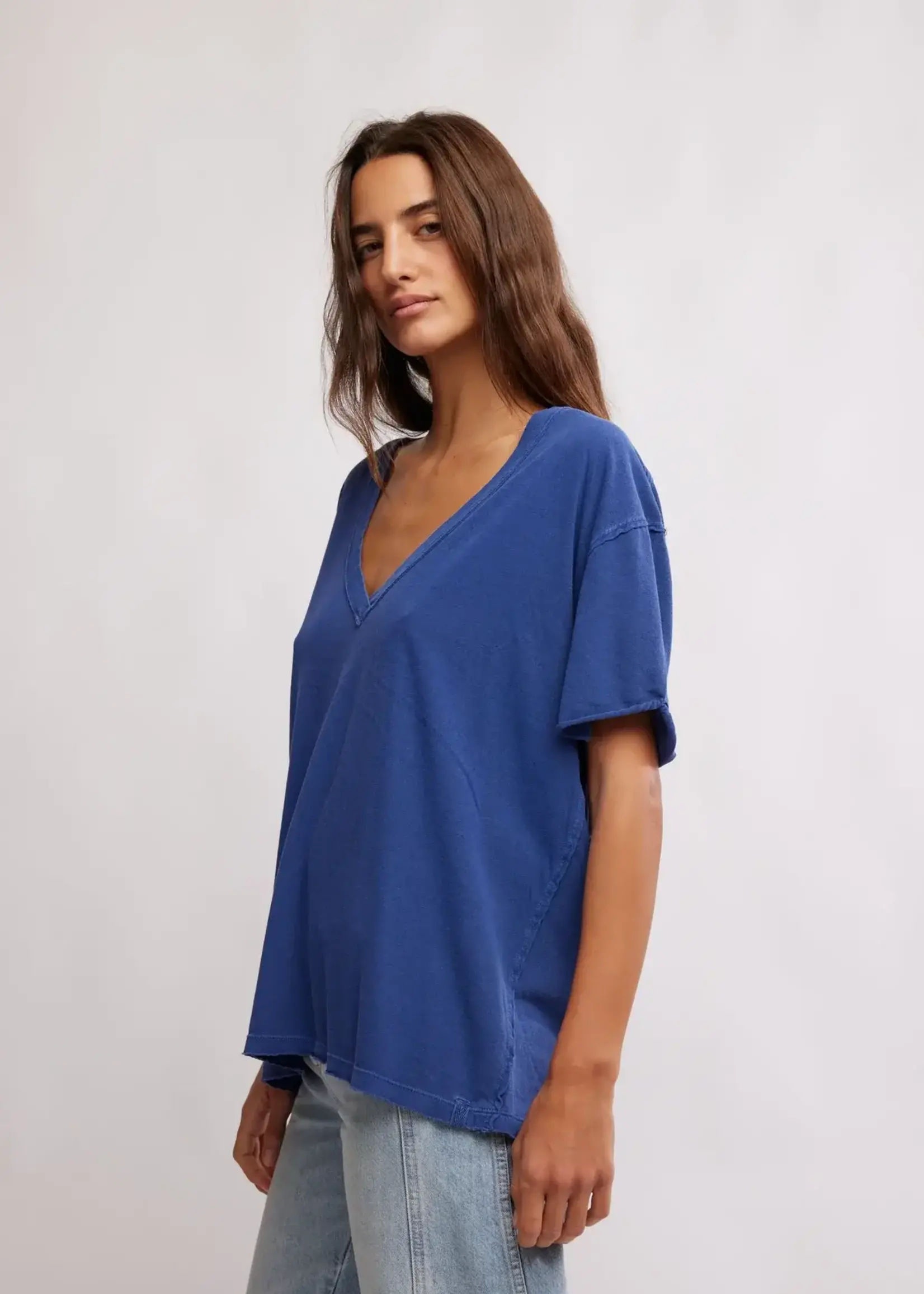 Free People Nina V-Neck Tee