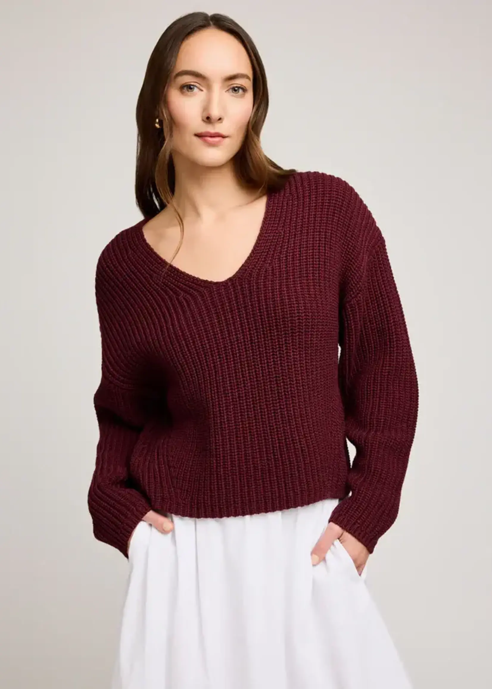 Gentle Fawn Spencer V-Neck Knit Sweater