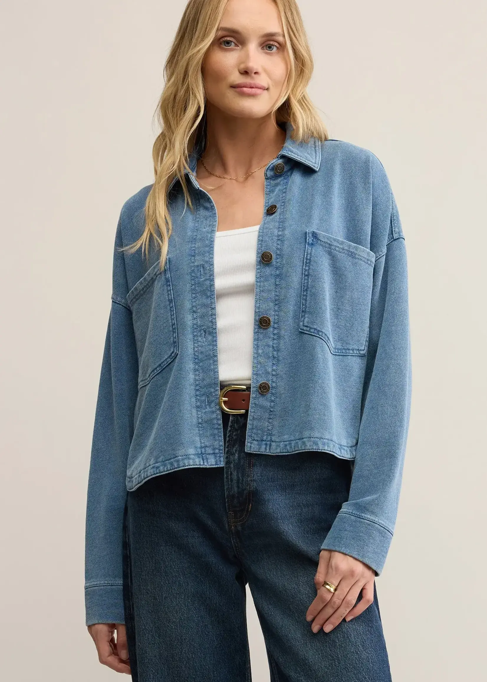 Z SUPPLY All Day Cropped Knit Jacket