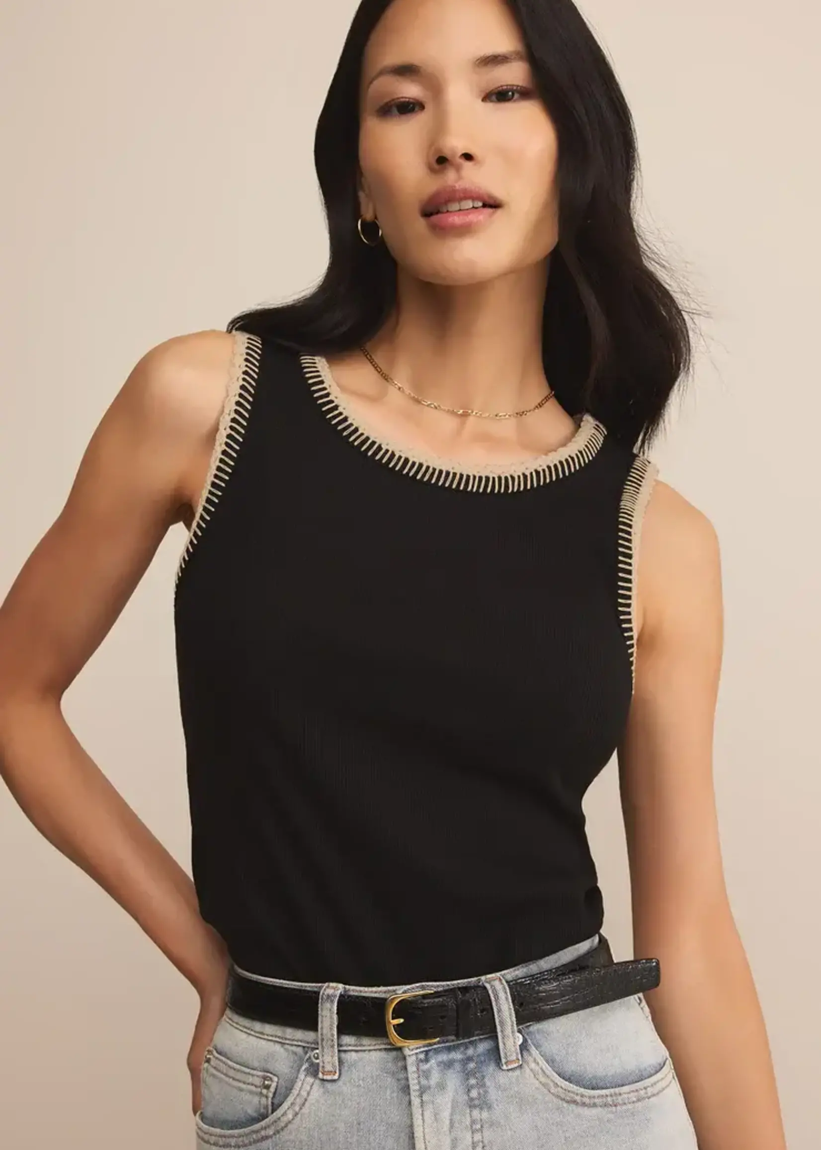 Z SUPPLY Social Whipstitch Tank
