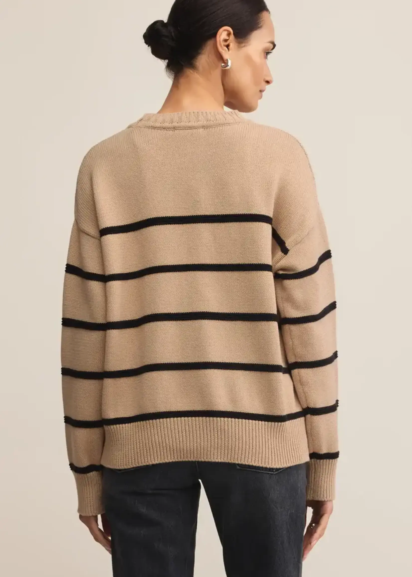 Z SUPPLY Boyfriend Striped Sweater