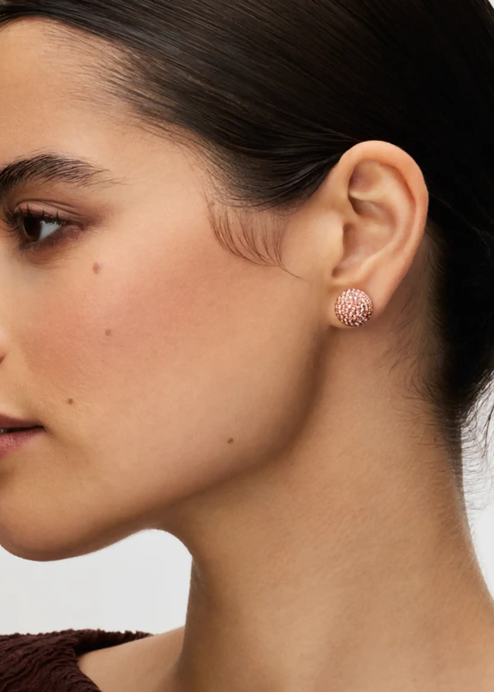 Hillberg & Berk Desert Rose Sparkle Ball™ Stud Earrings