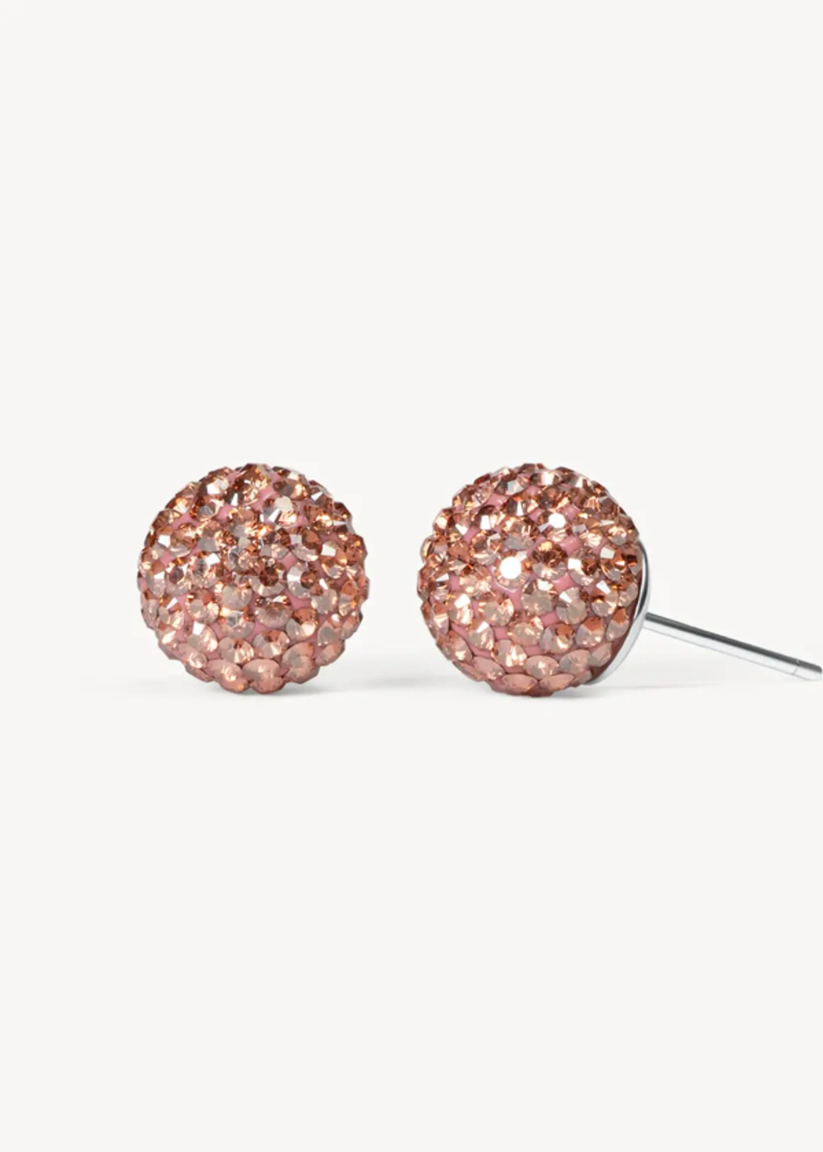 Hillberg & Berk Desert Rose Sparkle Ball™ Stud Earrings