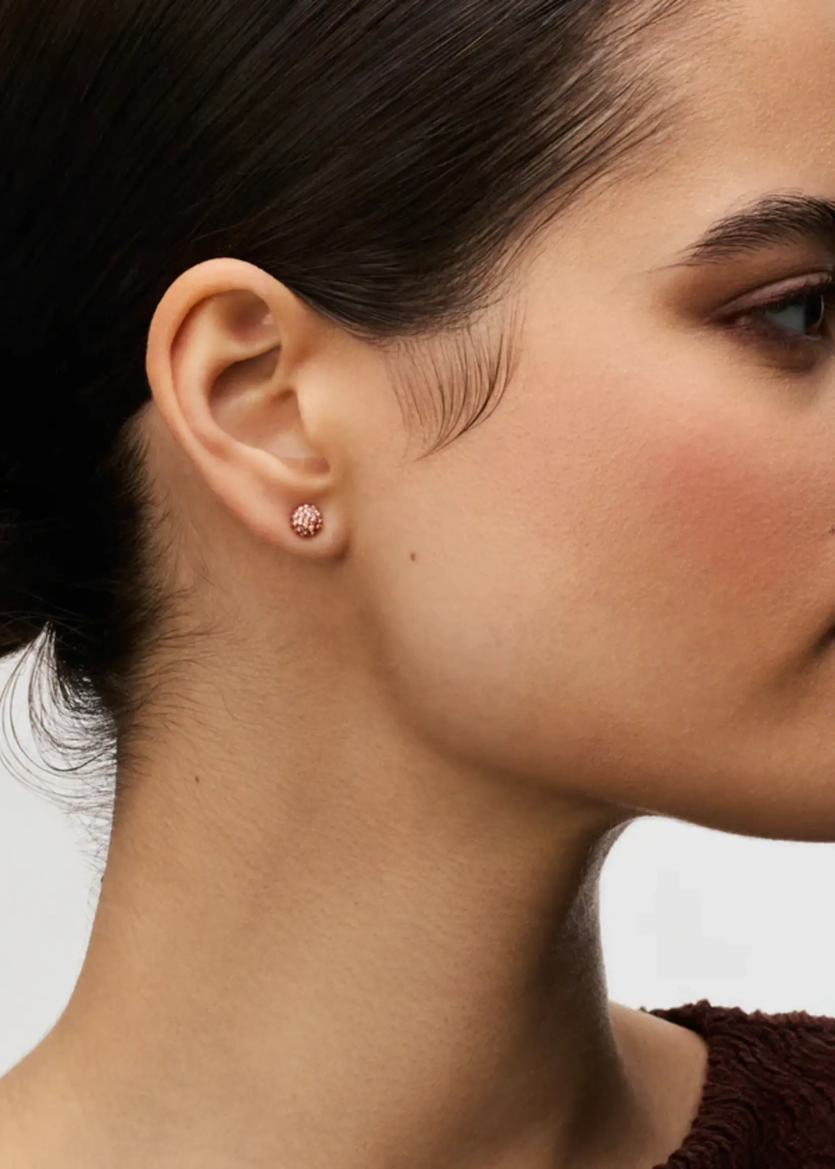 Hillberg & Berk Desert Rose Always on Hoop + Sparkle Ball™ Stud Set