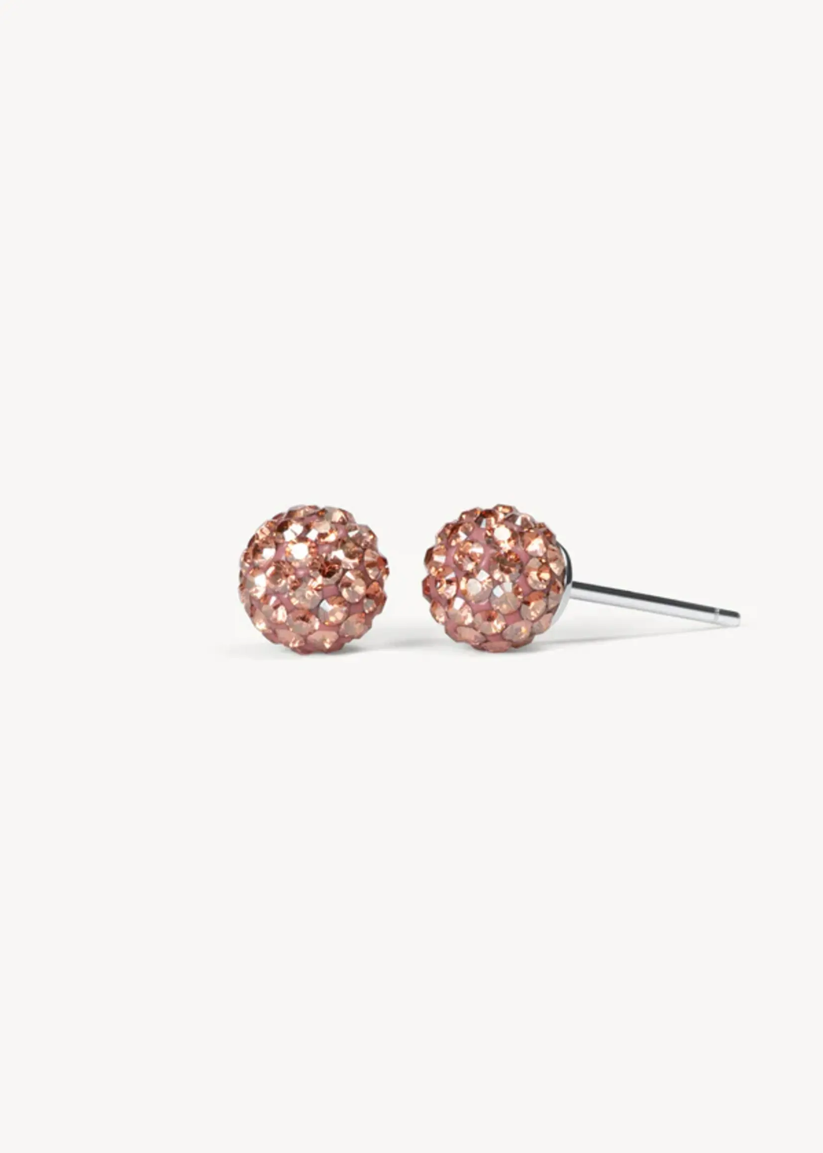Hillberg & Berk Desert Rose Always on Hoop + Sparkle Ball™ Stud Set