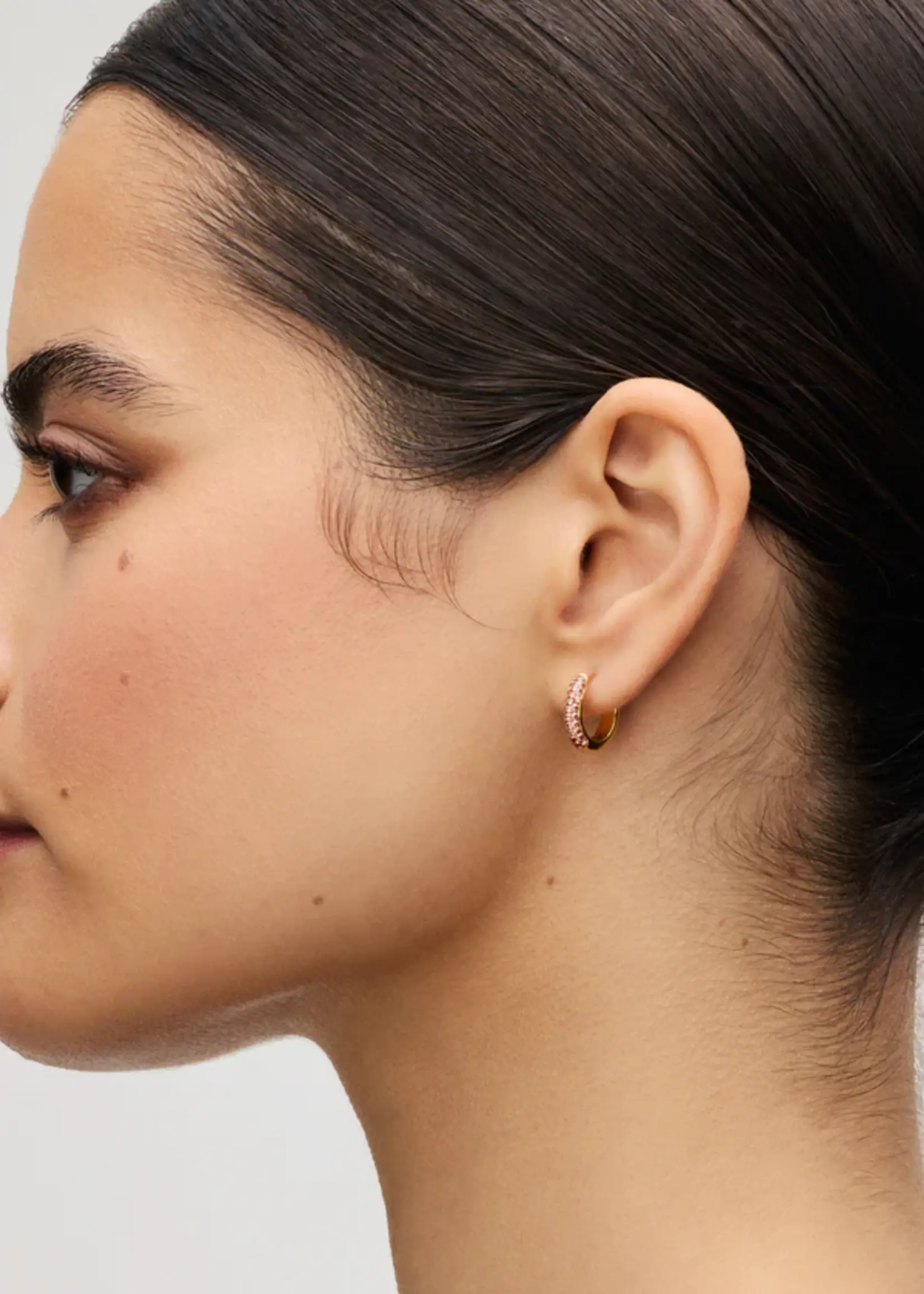 Hillberg & Berk Desert Rose Always on Hoop + Sparkle Ball™ Stud Set