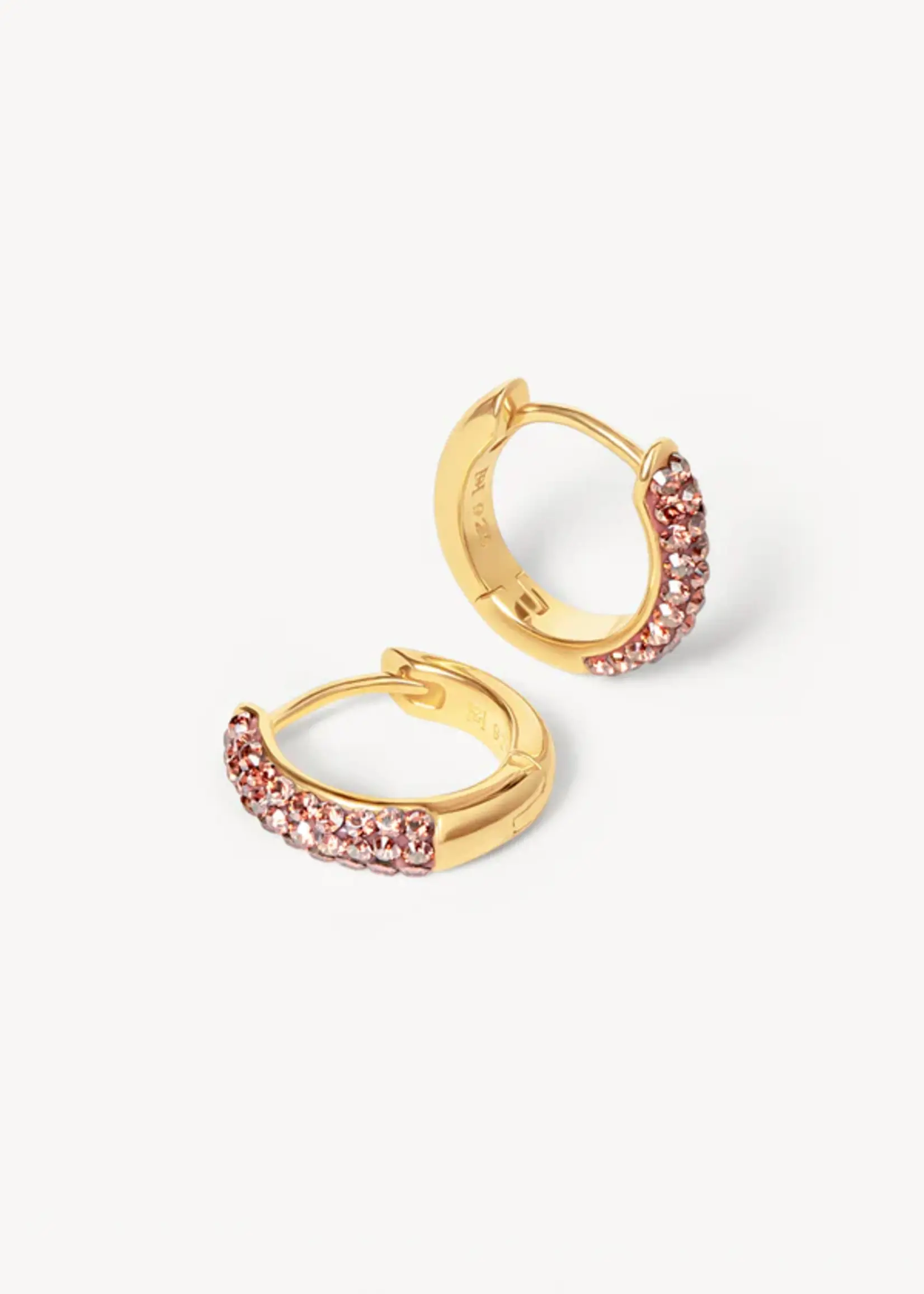 Hillberg & Berk Desert Rose Always on Hoop + Sparkle Ball™ Stud Set