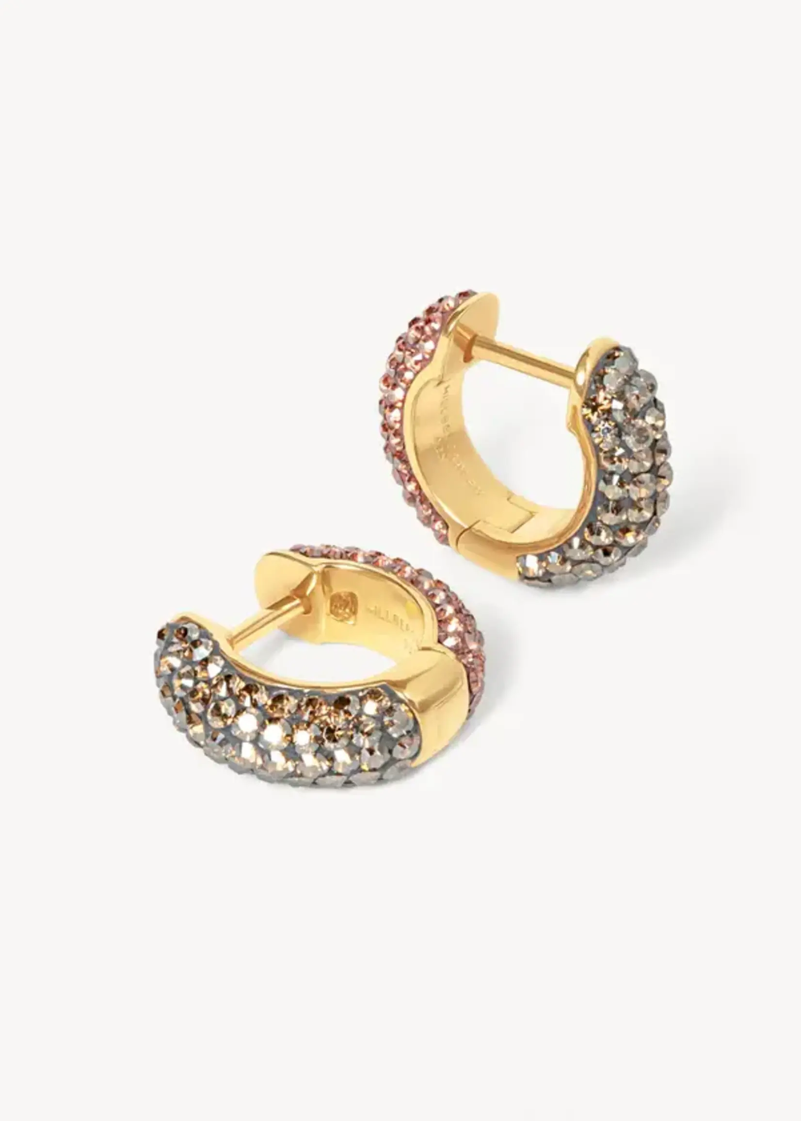 Hillberg & Berk Desert Rose/Sand Dunes Reversible Sparkle Hoops