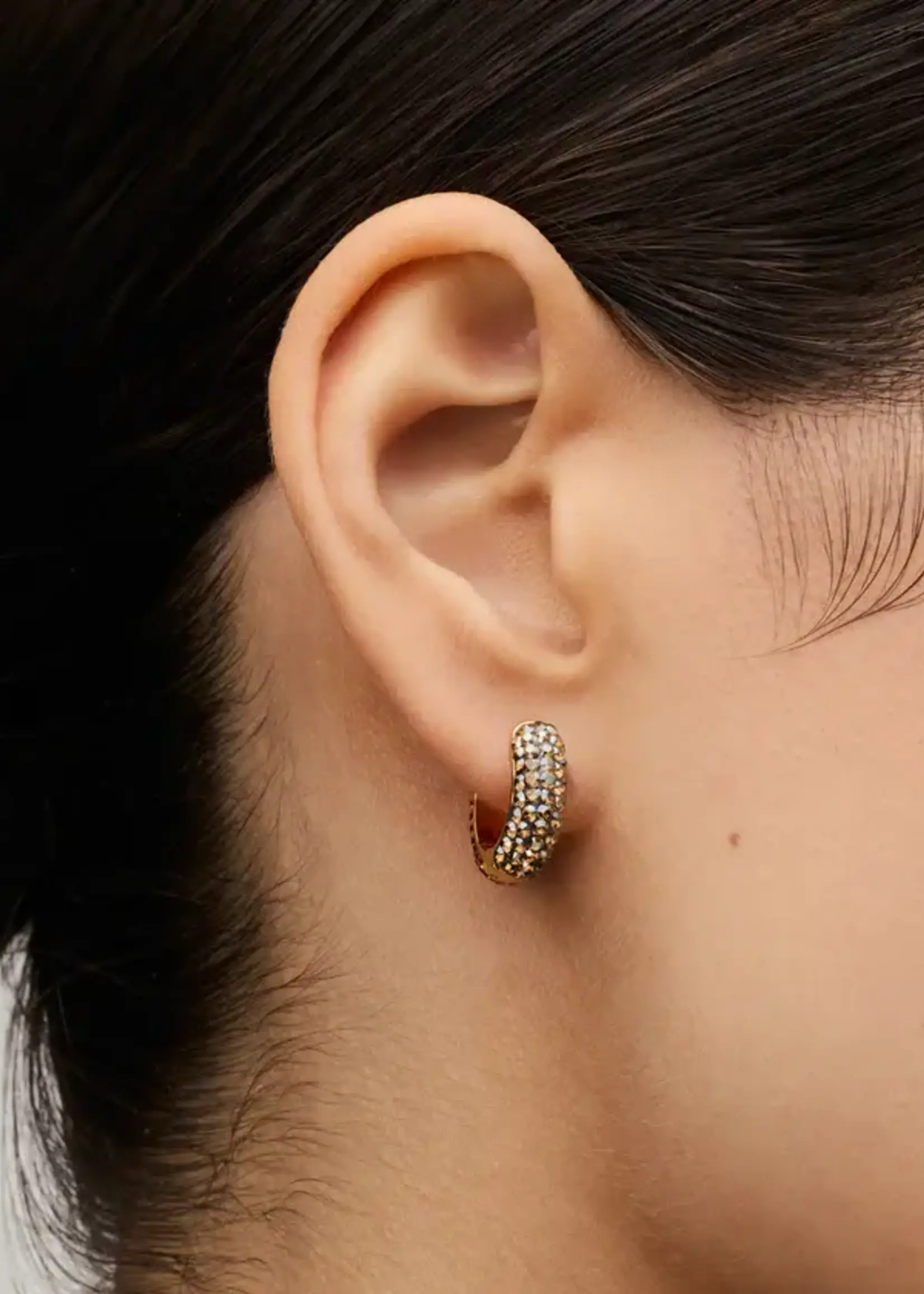 Hillberg & Berk Desert Rose/Sand Dunes Reversible Sparkle Hoops