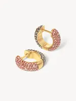 Hillberg & Berk Desert Rose/Sand Dunes Reversible Sparkle Hoops