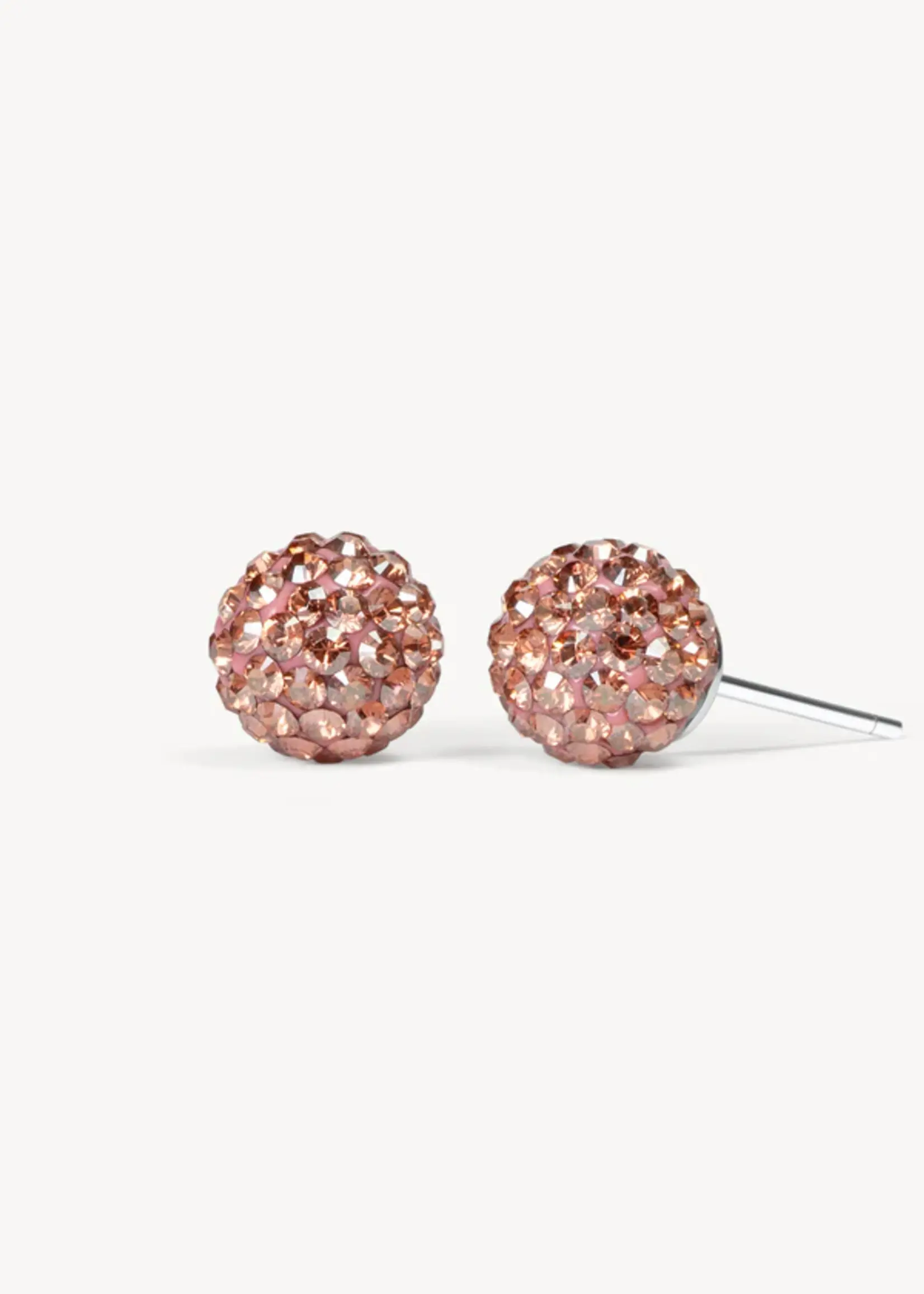 Hillberg & Berk Desert Rose Sparkle Ball™ Stud Earrings