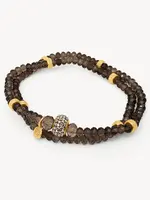 Hillberg & Berk Sand Dunes Sparkle Ball™ Double Wrap Bracelet
