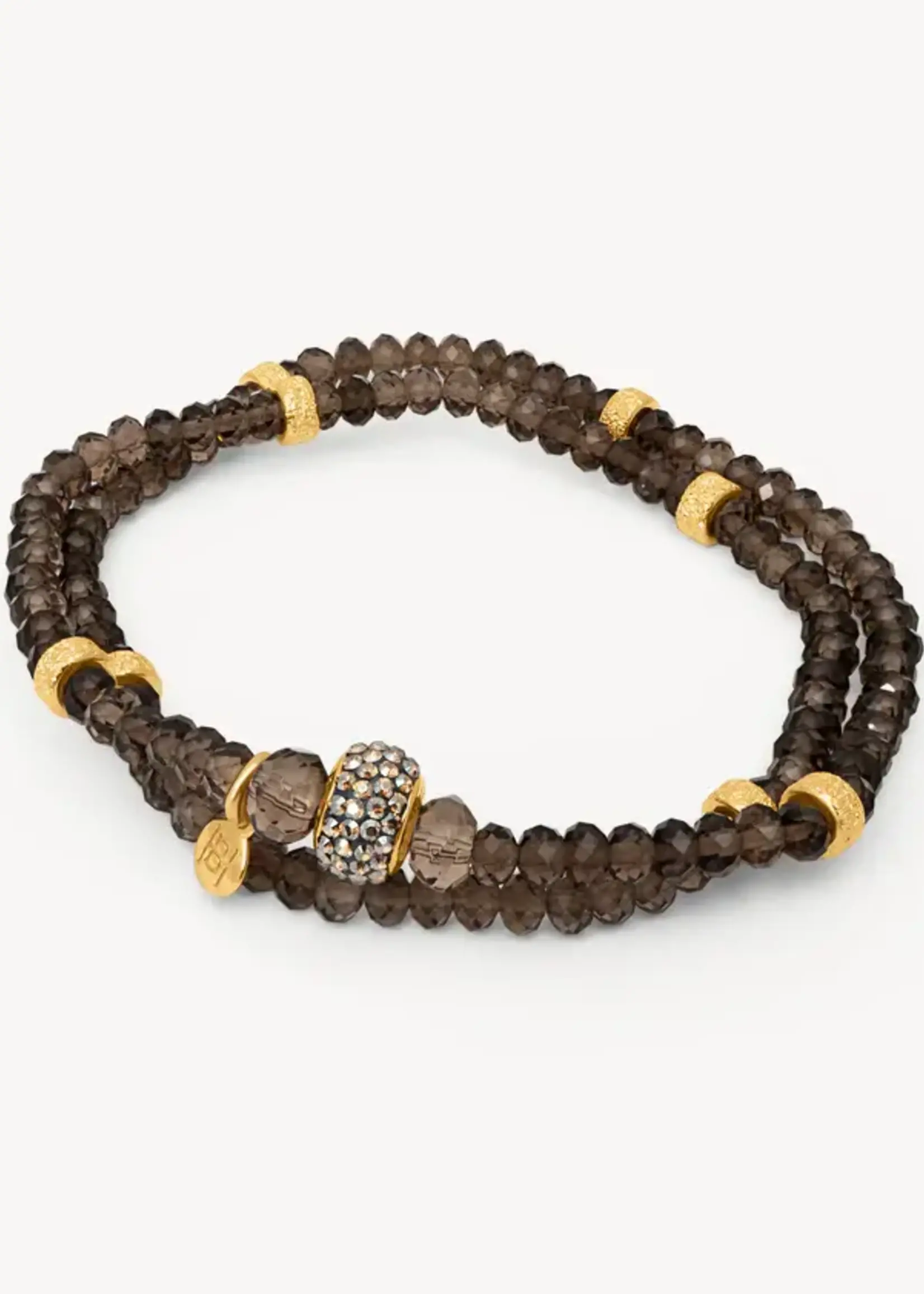 Hillberg & Berk Sand Dunes Sparkle Ball™ Double Wrap Bracelet