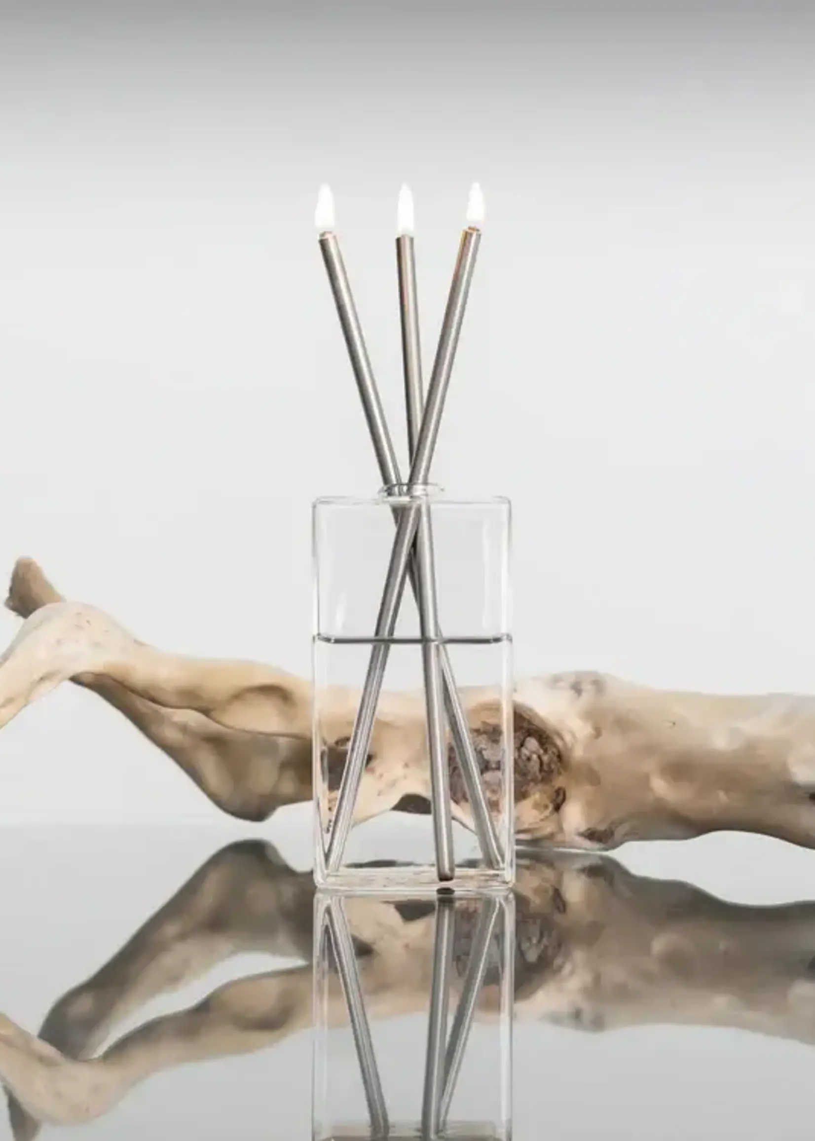 Everlasting Candle Co. Silver Everlasting Candlesticks