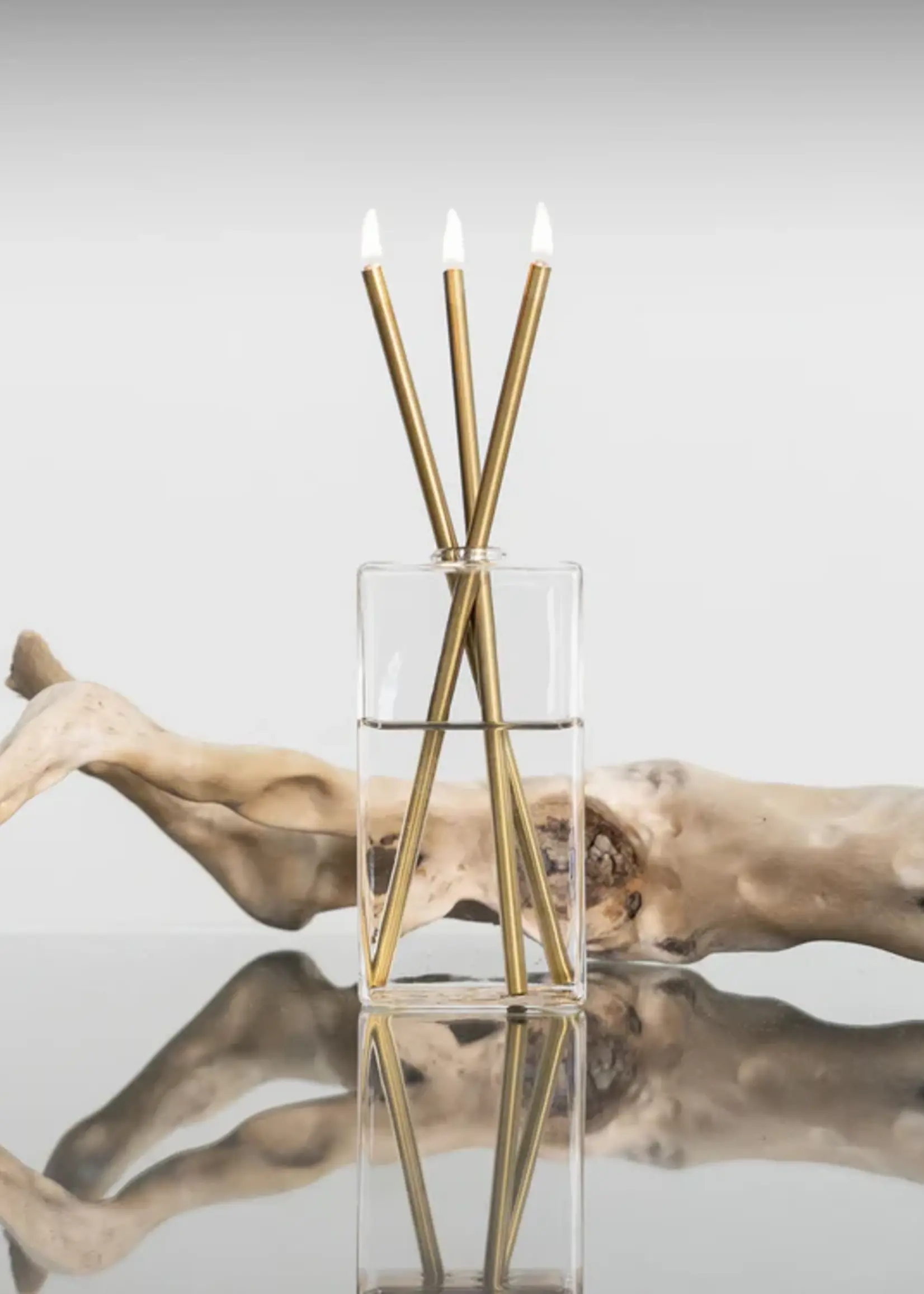 Everlasting Candle Co. Gold Everlasting Candlesticks