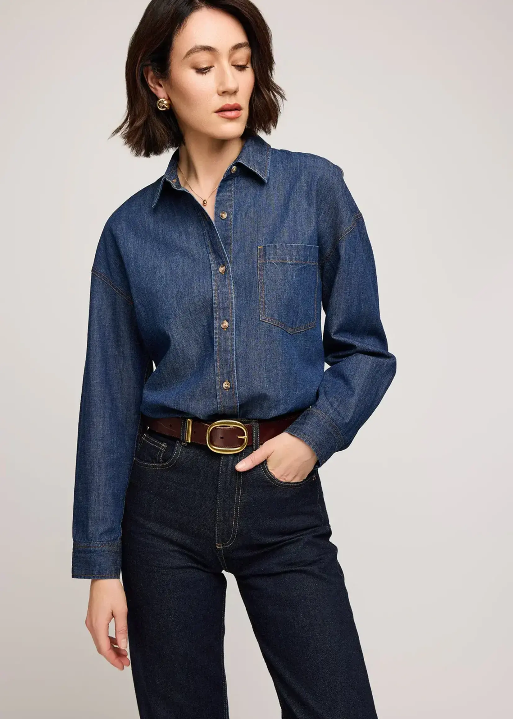 Gentle Fawn Whitney Denim Button Down Shirt