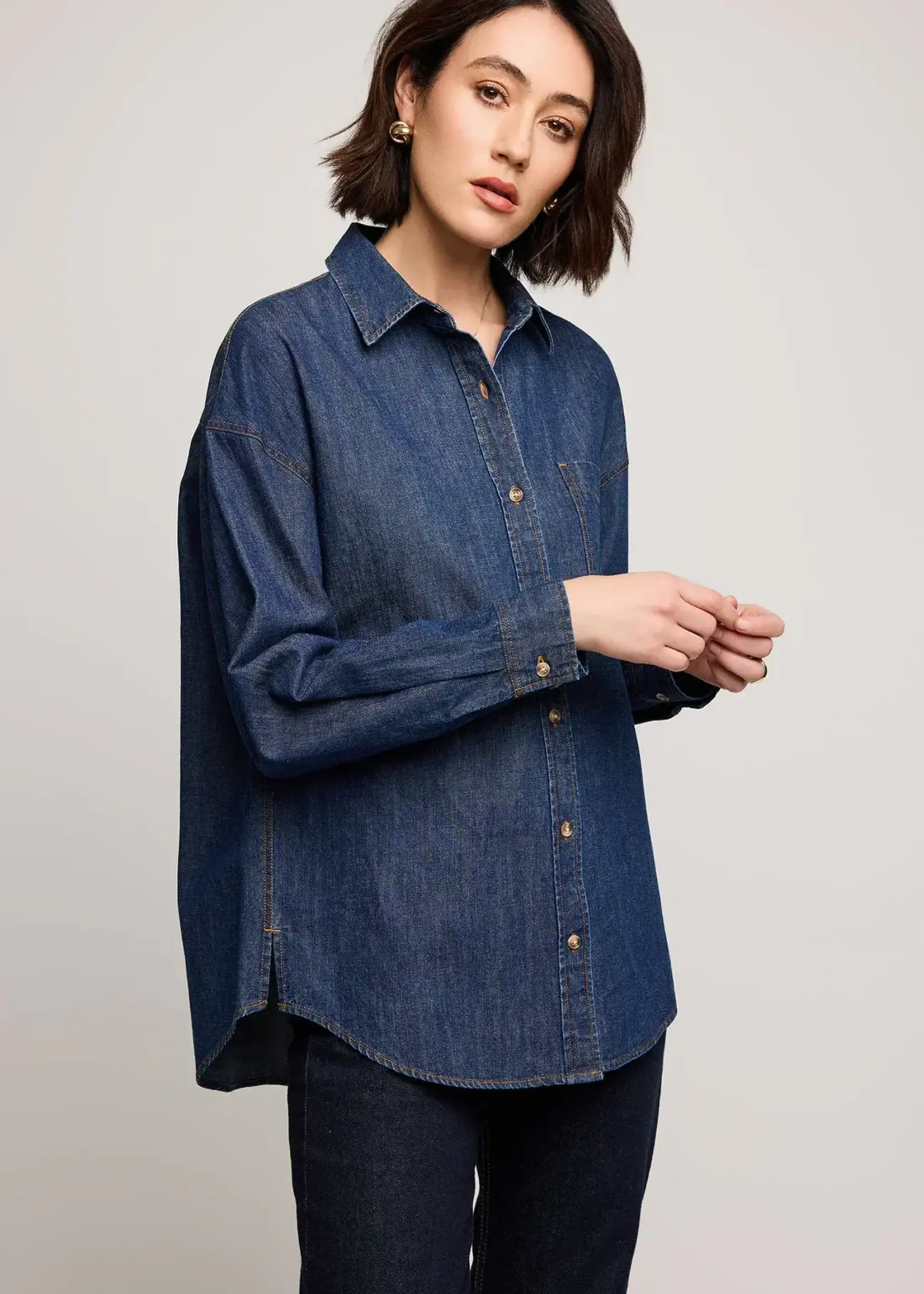 Gentle Fawn Whitney Denim Button Down Shirt