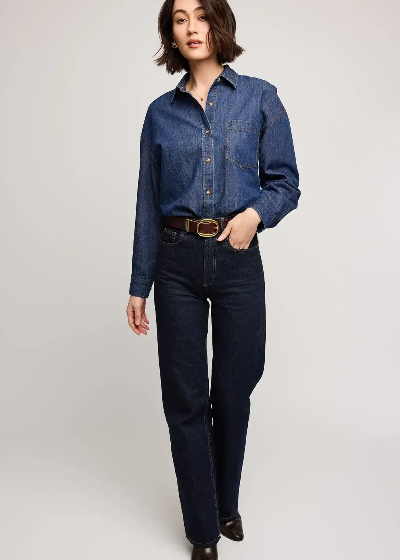 Gentle Fawn Whitney Denim Button Down Shirt