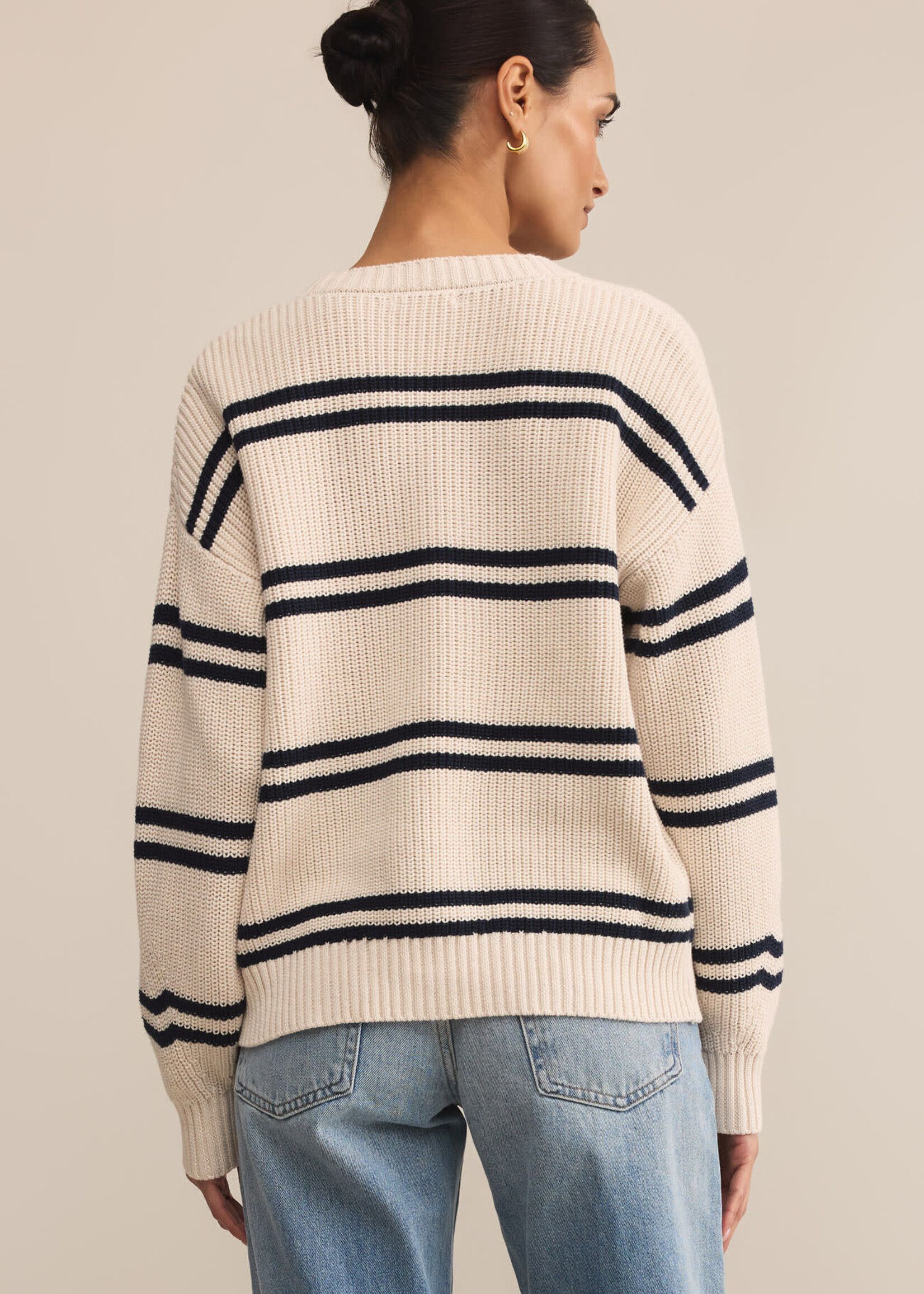 Boyfriend Striped Cardigan - Evelyn Lane Clothing Co.