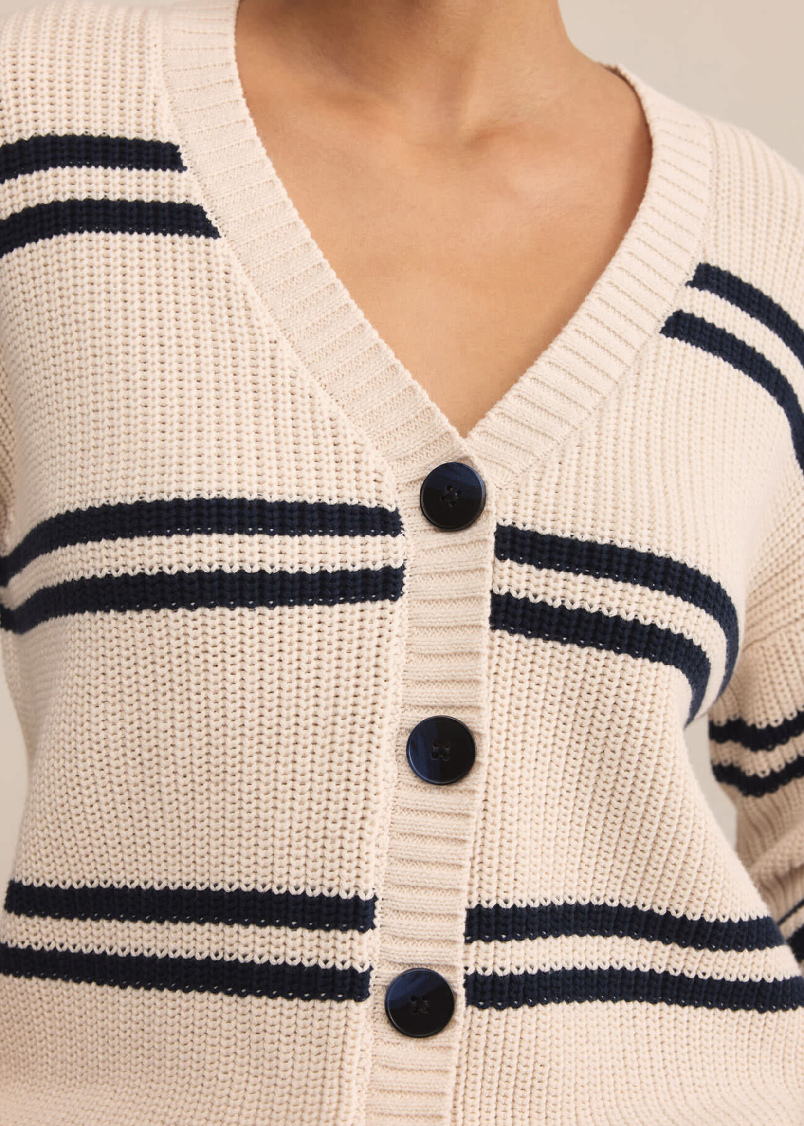 Z SUPPLY Boyfriend Striped Cardigan